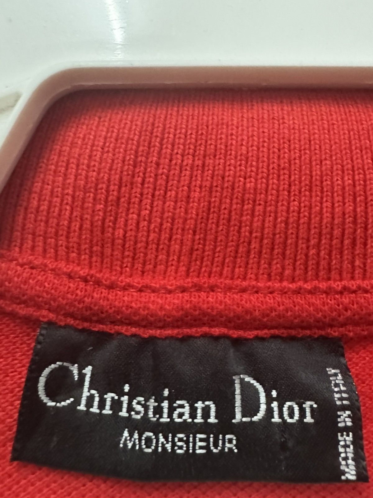 Dior Christian Dior Vtg Red Polo Shirt Size US M / EU 48-50 / 2 - 5 Thumbnail