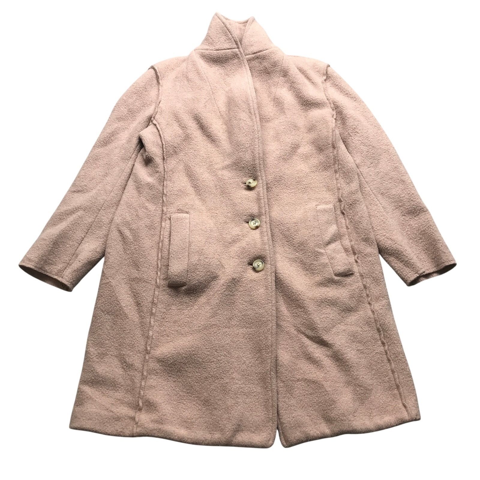J.Crew J Crew Wool Blend Overcoat Long Coat Womens XS Size 2 Pink Size XS / US 0-2 / IT 36-38 - 1 Thumbnail