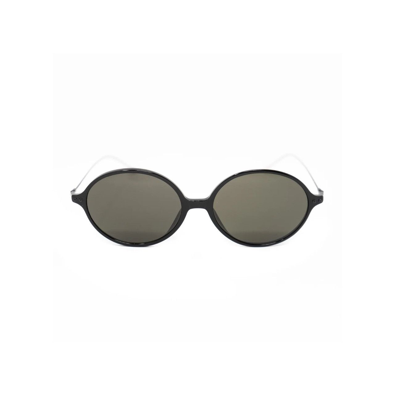Ann Demeulemeester Ann Demeulemeester Sunglasses Oval Silver Black and Grey Size ONE SIZE - 2 Thumbnail