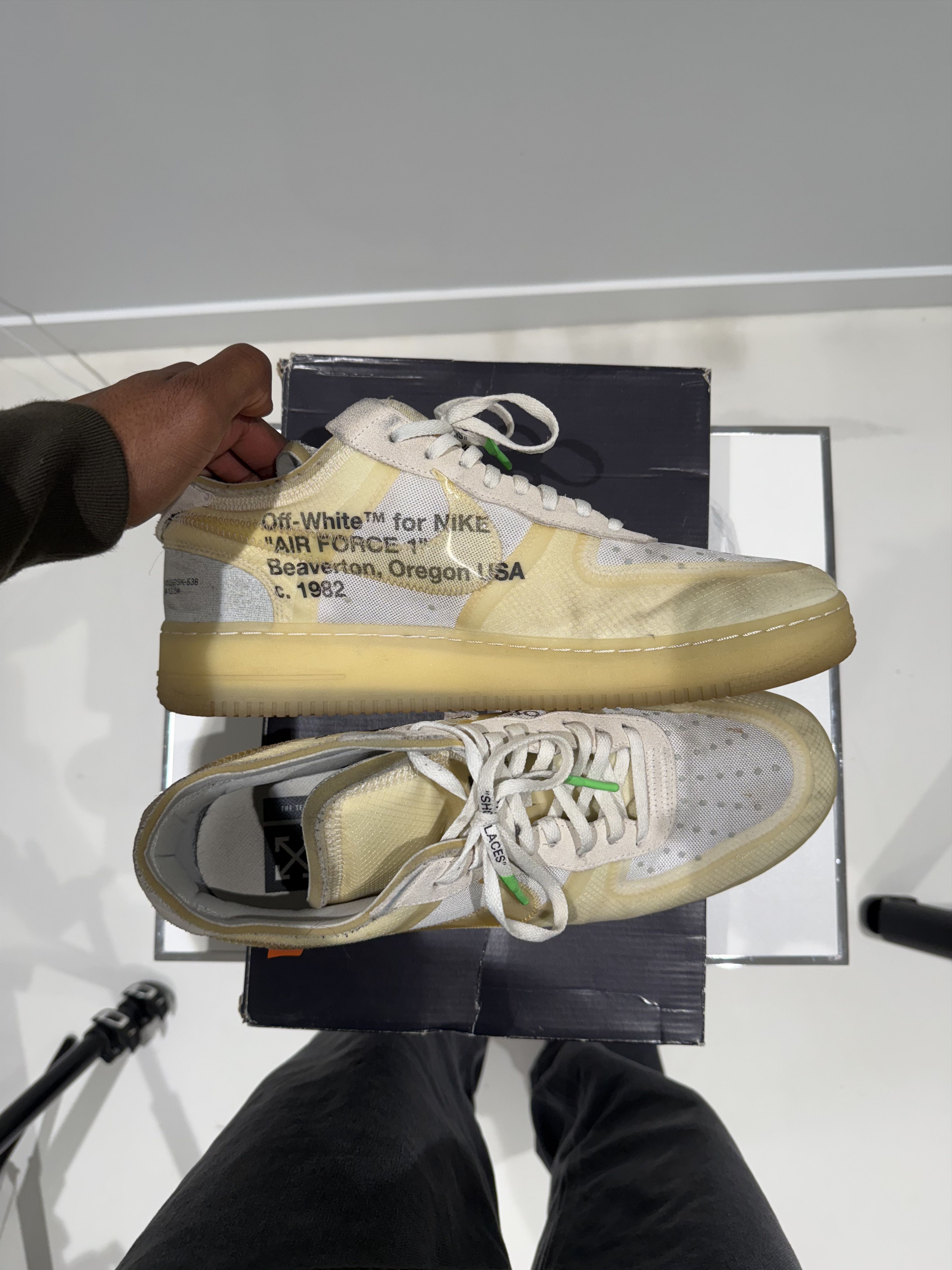 Nike × Off-White NIKE AF1 OFFWHITE "THE TEN" Size US 13 / EU 46 - 6 Thumbnail