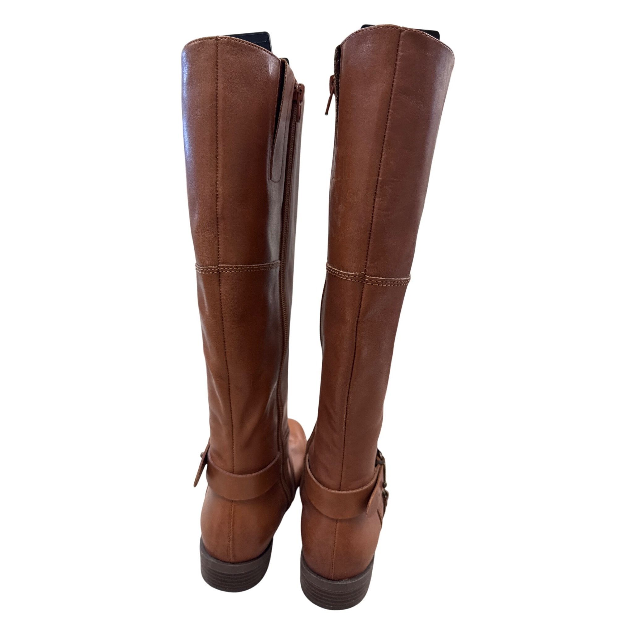 Nine West Nine West Womens Brown Knee-High Riding Leather Boots 6.5M S Size US 6.5 / IT 36.5 - 7 Thumbnail