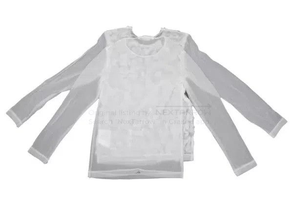 Comme des Garcons Comme Des Garcons White Vintage Floral Double Layer See-th Size XS / US 0-2 / IT 36-38 - 4 Thumbnail