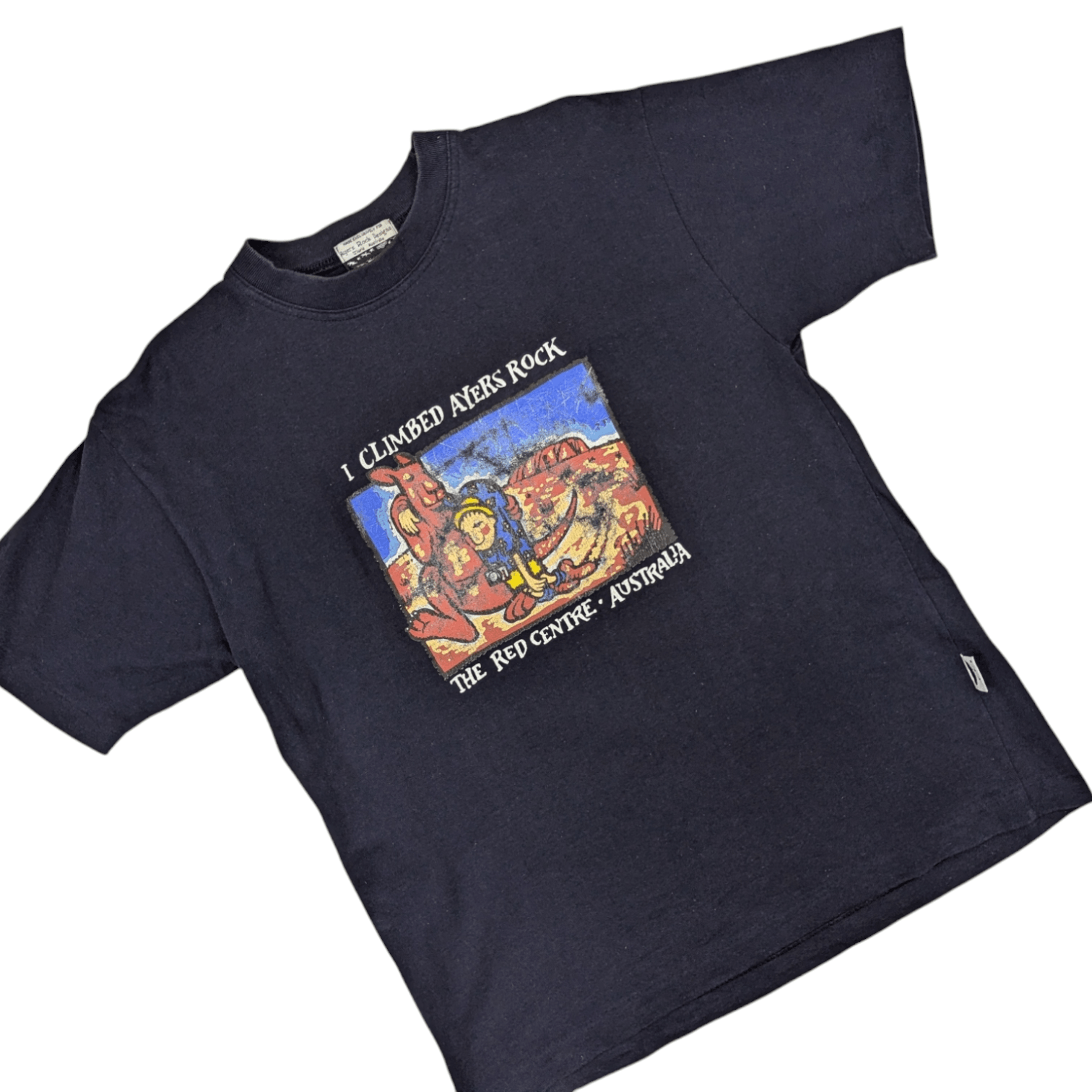 Man Made In Australia × Vintage Vintage 90's AYERS ROCK Australia T-Shirt Single Stitches Size US M / EU 48-50 / 2 - 3 Thumbnail