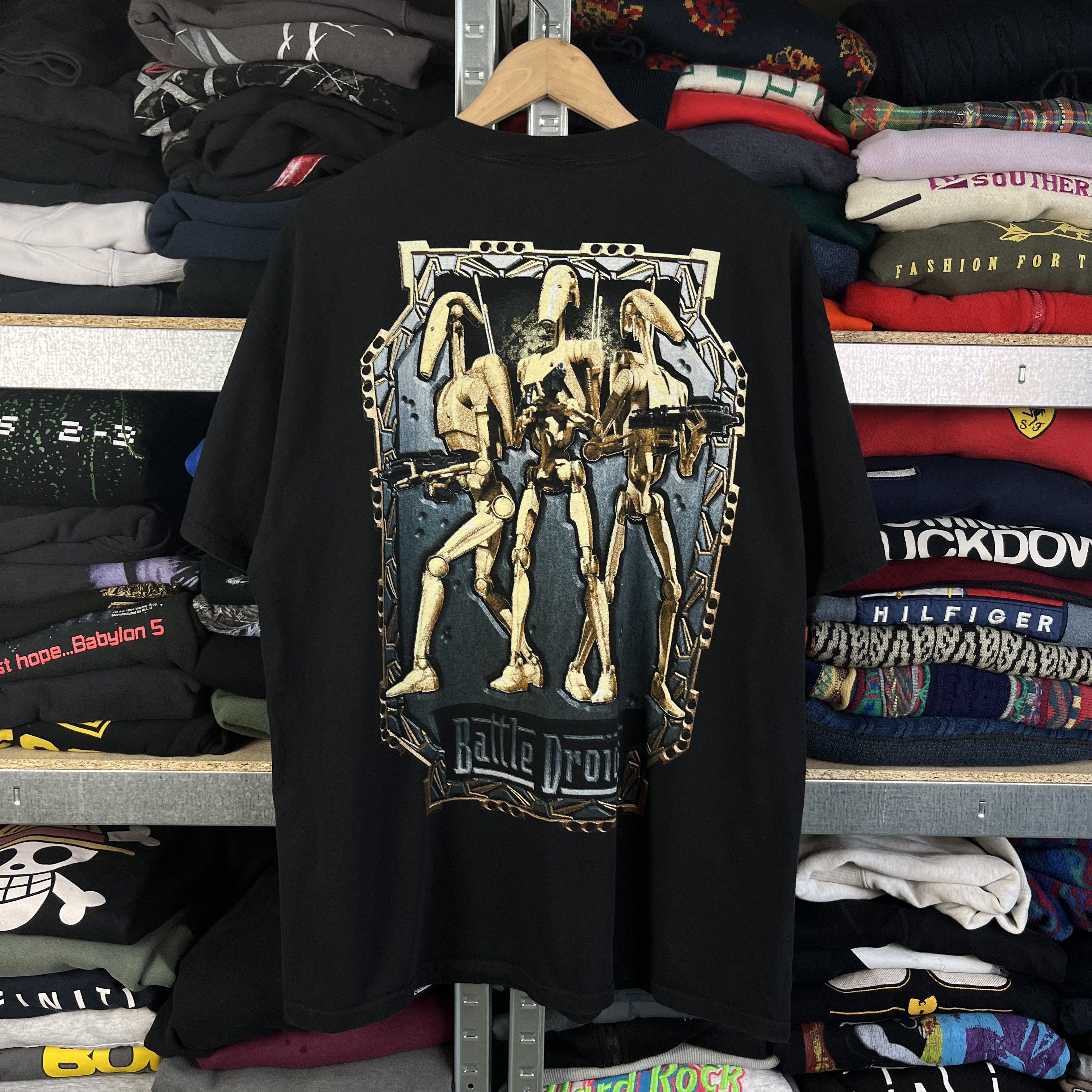 Star Wars VINTAGE 90s STAR WARS EPISODE 1 : BATTLE DROIDS T-SHIRT TEE Size US XL / EU 56 / 4 - 2 Thumbnail