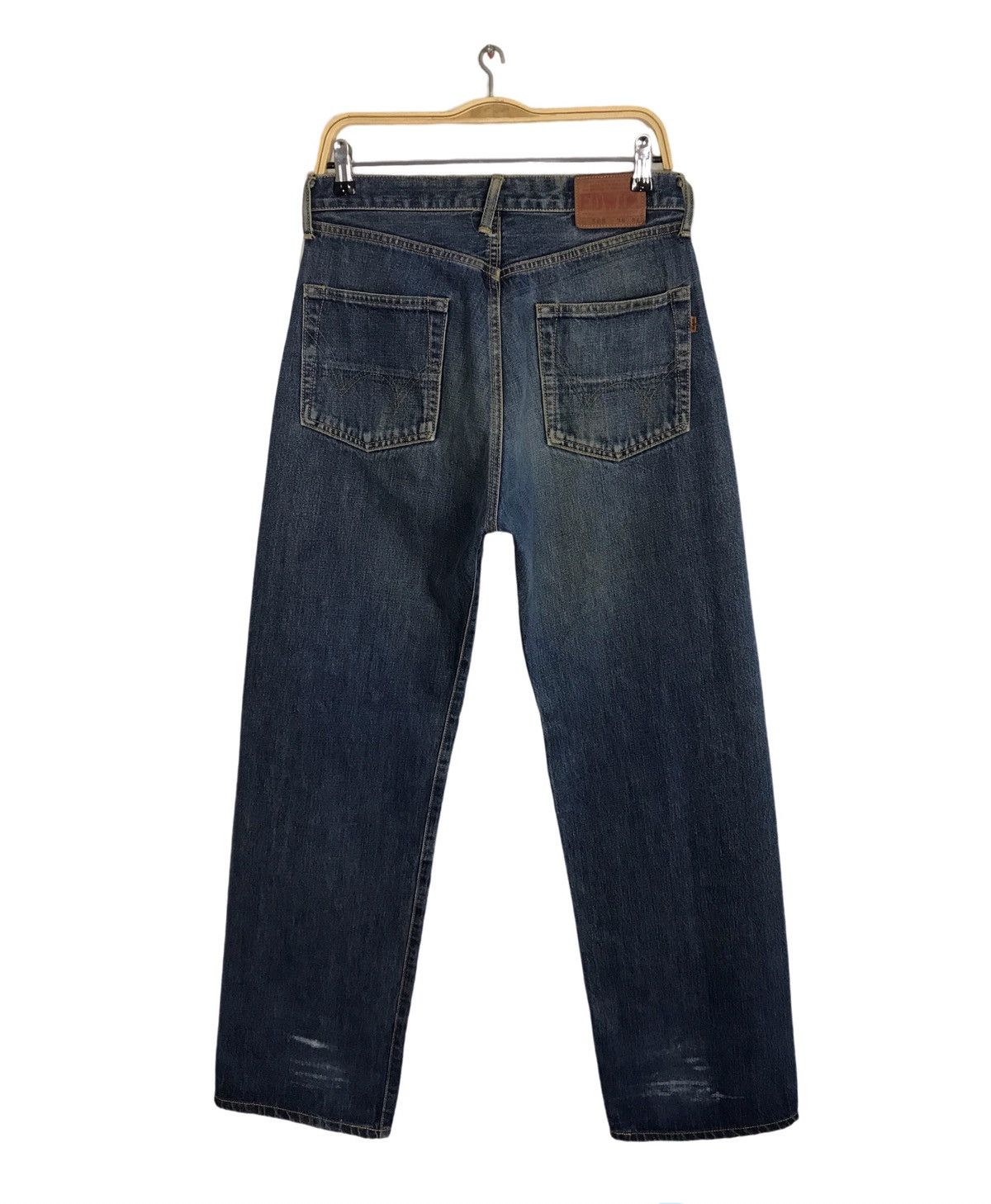 Edwin × Vintage Vintage Edwin 505 Selvedge Distressed Denim Jeans Size US 30 / EU 46 - 2 Thumbnail