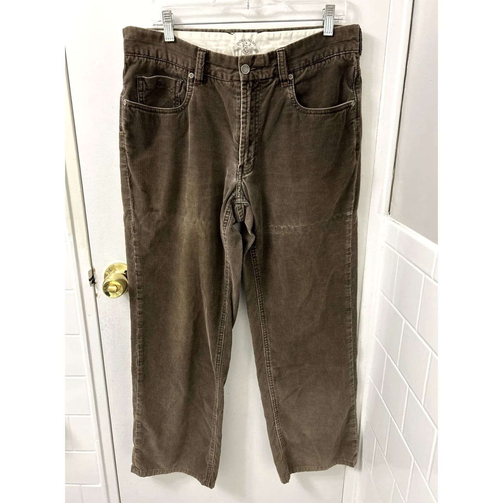 Tommy Bahama Indigo Palms Company Corduroy Chino Pants Mens 34x29 Brown Straight Leg Casual Workwear Vintage No Size US 34 / EU 50 - 2 Thumbnail