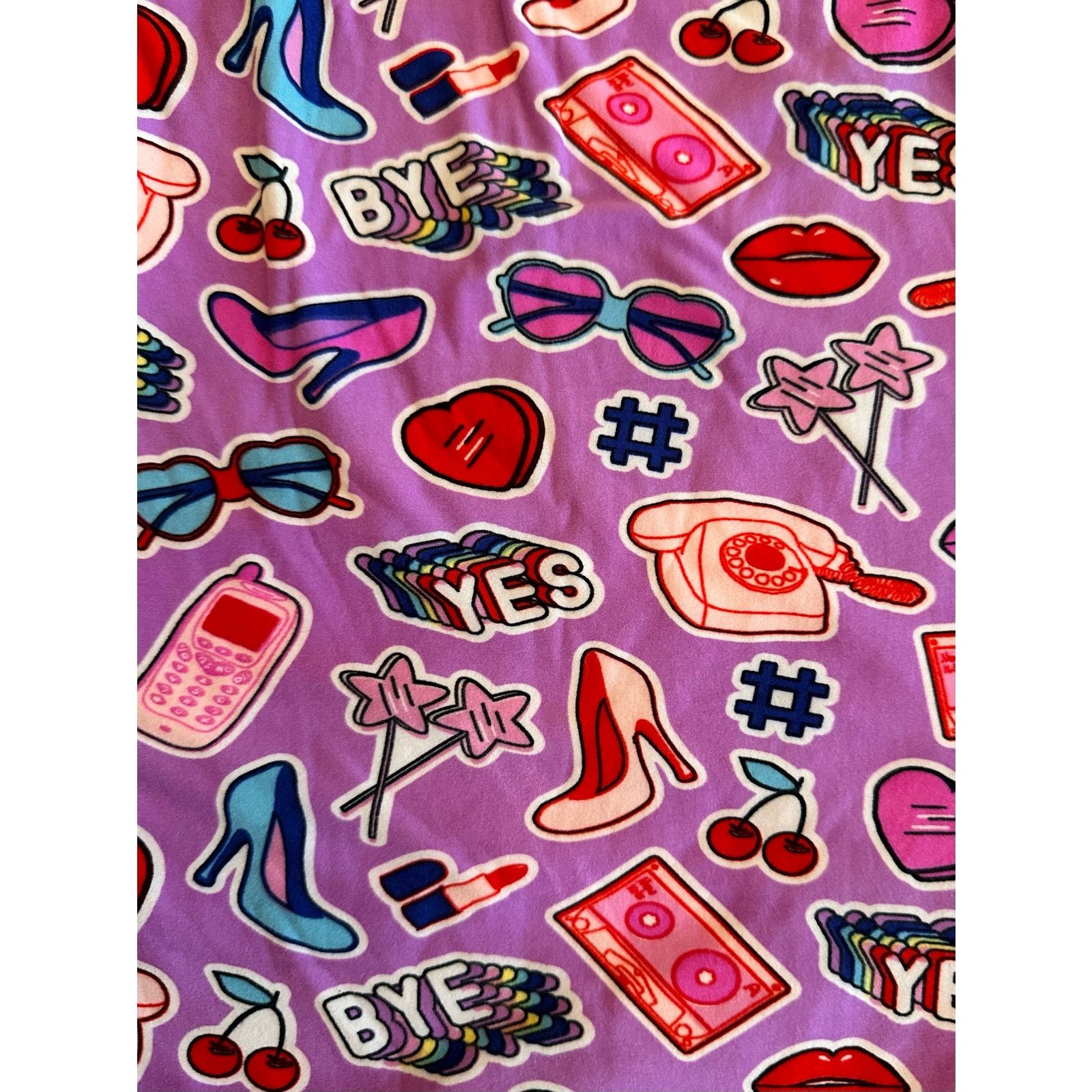 Other NWT Agnes & Dora Emoji Print Leggings Size Large Size 30" / US 8 / IT 44 - 3 Thumbnail