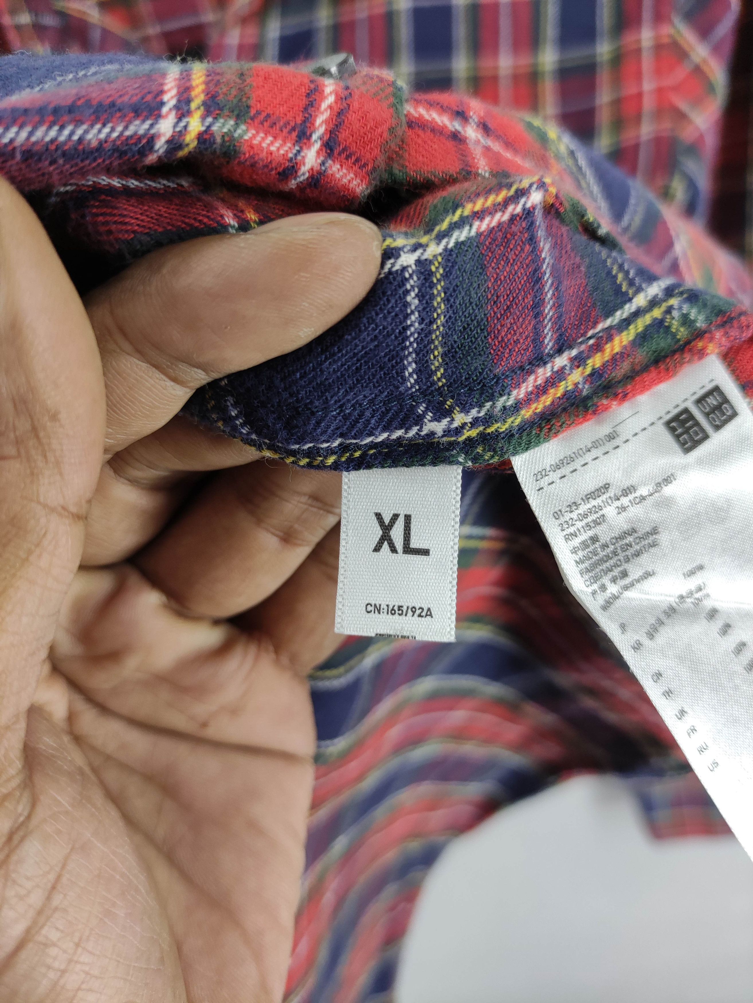 Uniqlo Vintage Flannel Shirt Button up Long Sleeve Size XL / US 12-14 / IT 48-50 - 4 Thumbnail