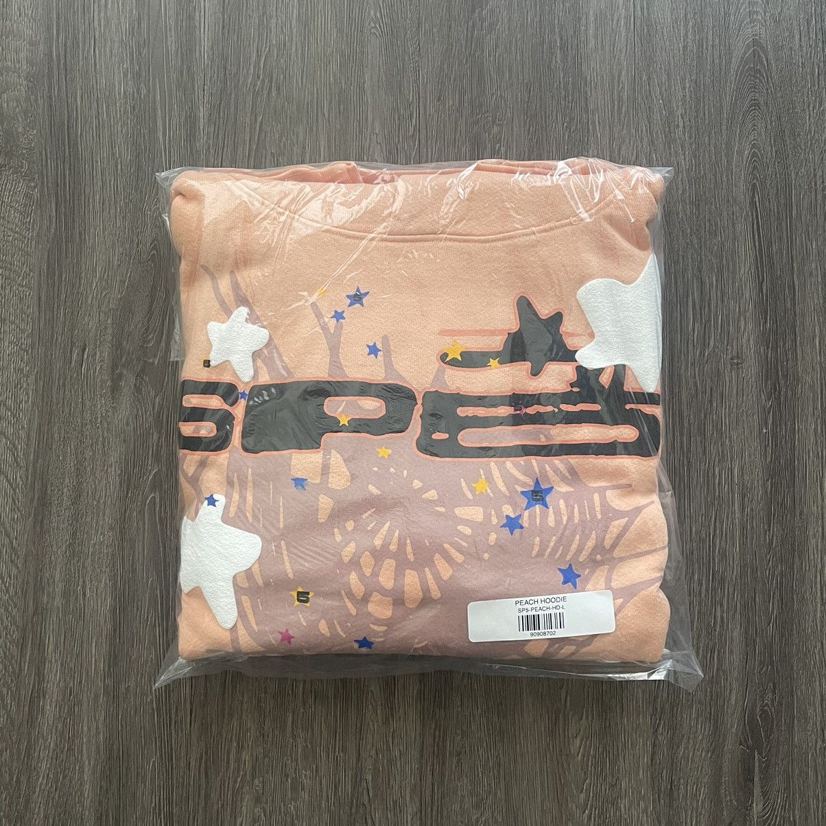 image of Spider Worldwide Sp5Der Bellini Hoodie Size Large in Peach, Men's