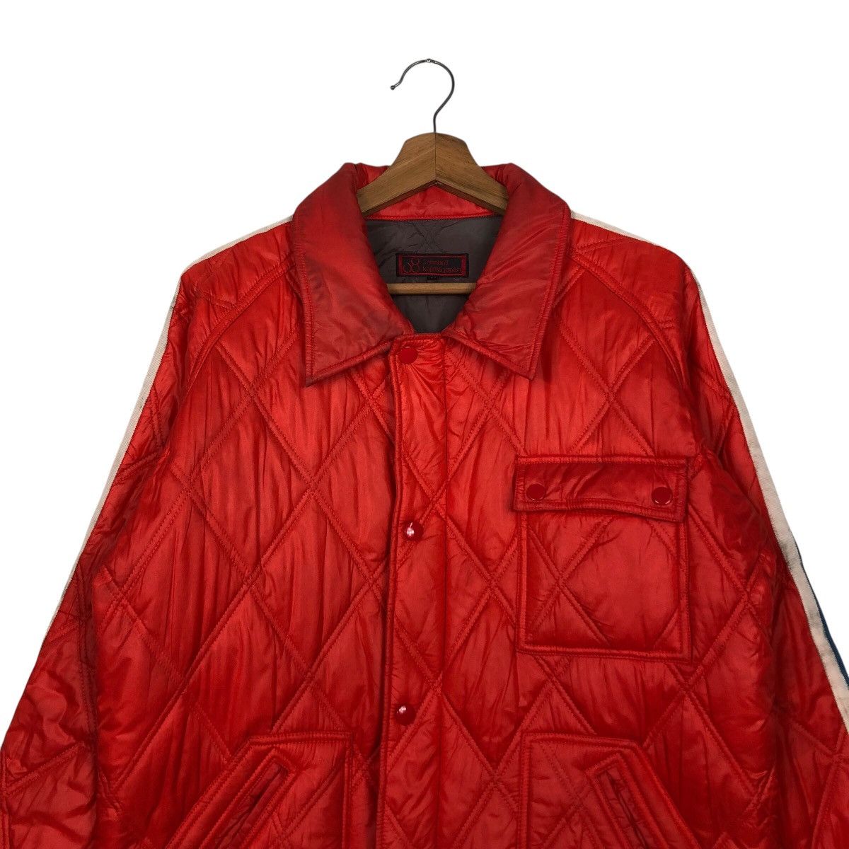 Japanese Brand 📌Vintage Light Puffer Jacket Quilted Biker Johnbull Kojima Size US L / EU 52-54 / 3 - 4 Thumbnail