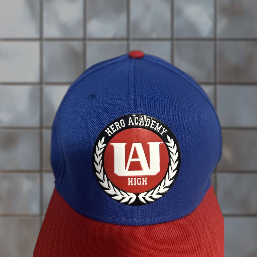 Vintage BIOWORLD My Hero Academia High Hat Snapback Cap Blue Anime Baseball Hat Mens Adjustable Canvas Cotton Cap Size ONE SIZE - 1 Thumbnail