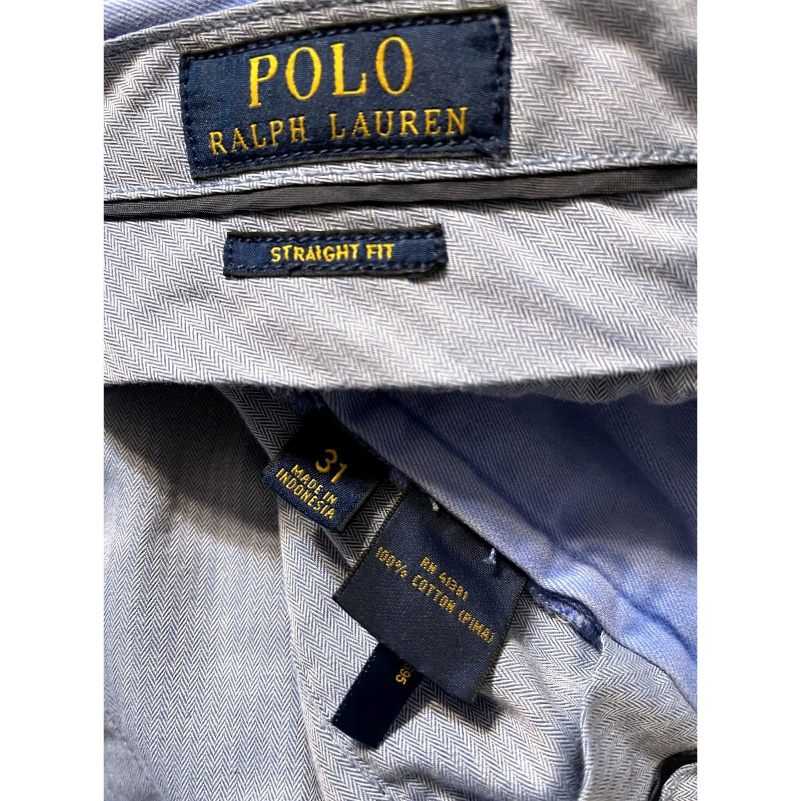Polo Ralph Lauren Polo Ralph Lauren Men's 31 Khaki Chino Shorts Light Blue Pima Cotton Preppy Casual Size US XS / EU 42 / 0 - 5 Thumbnail