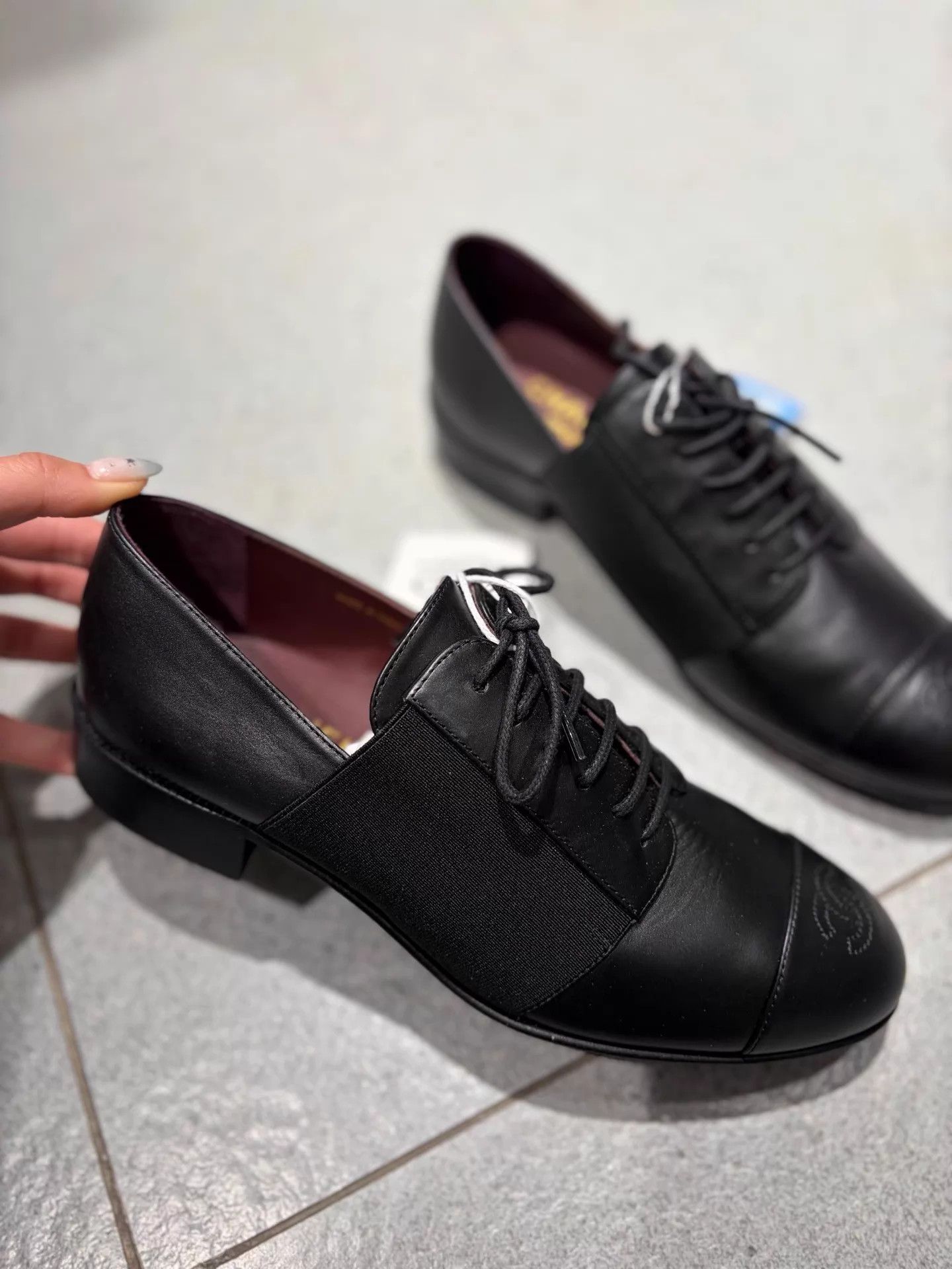 Chanel Chanel Black Lambskin Buckle Loafer 38 Size US 7.5 / IT 37.5 - 3 Thumbnail