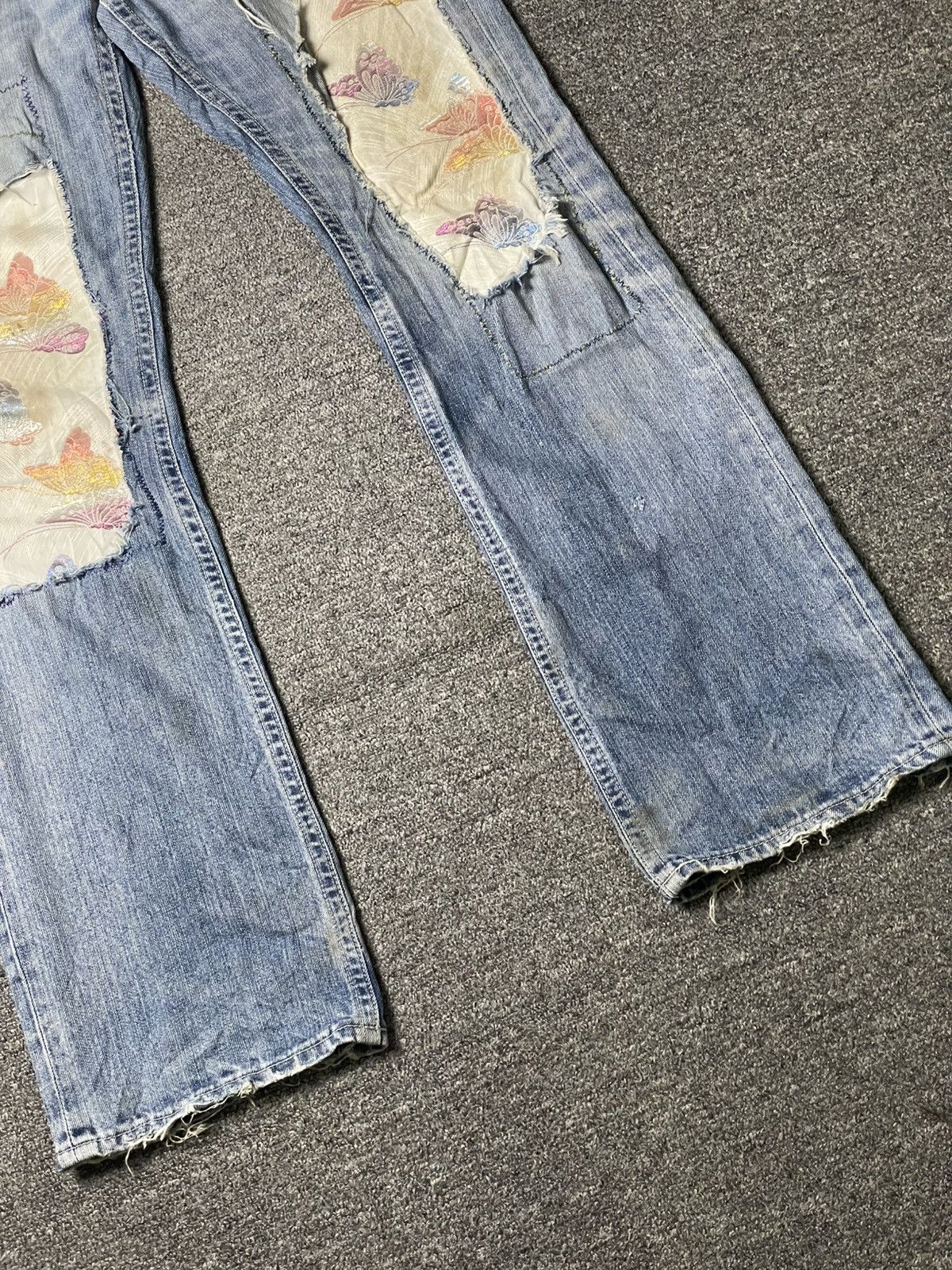 Japanese Brand × Uniqlo × Vintage UNIQLO Jeans Loose Fit Flare Custom Jeans (106) Size US 32 / EU 48 - 3 Thumbnail