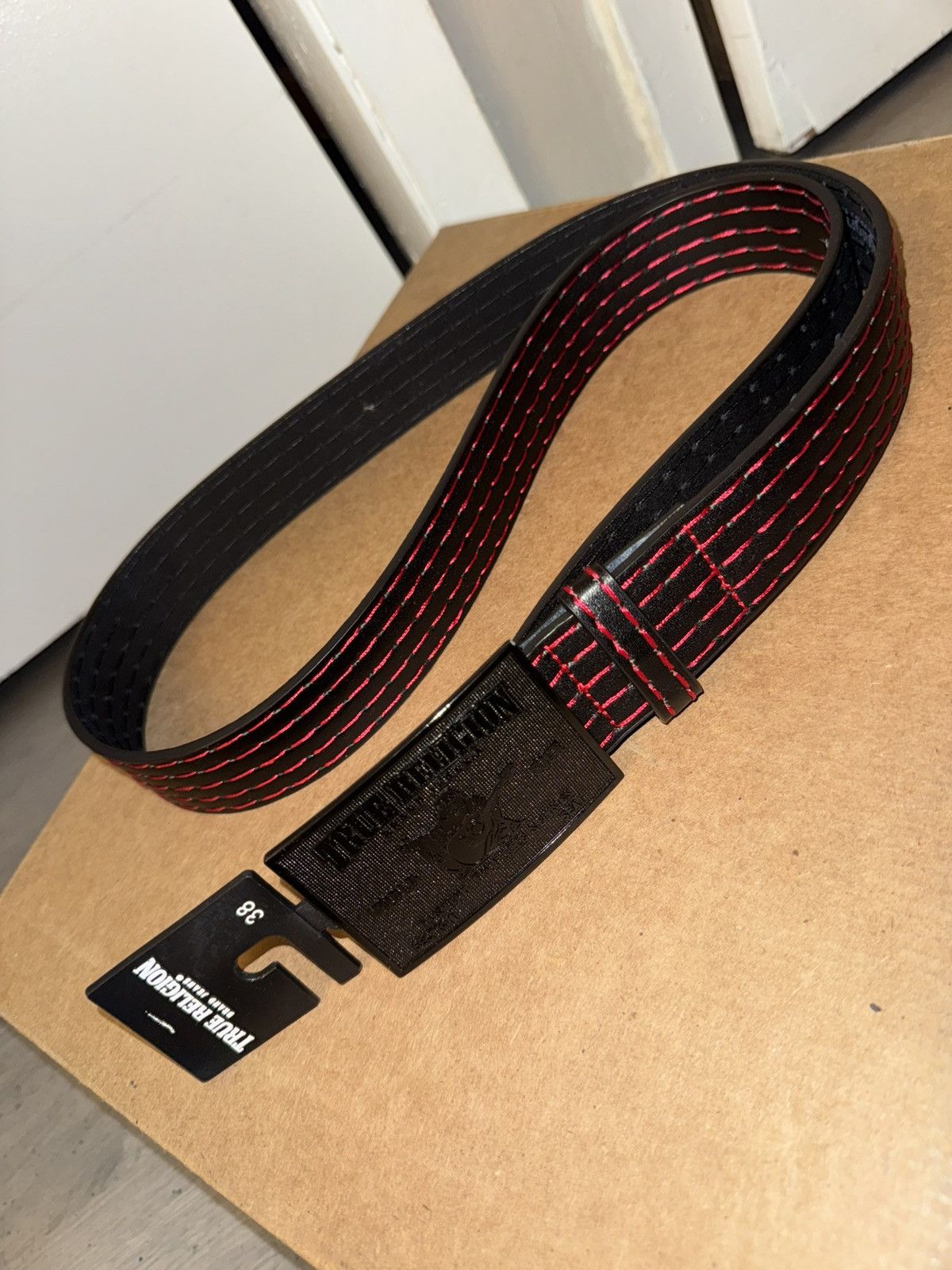 True Religion True Religion Multi Big T Stitch Belt Size 38 - 1 Thumbnail