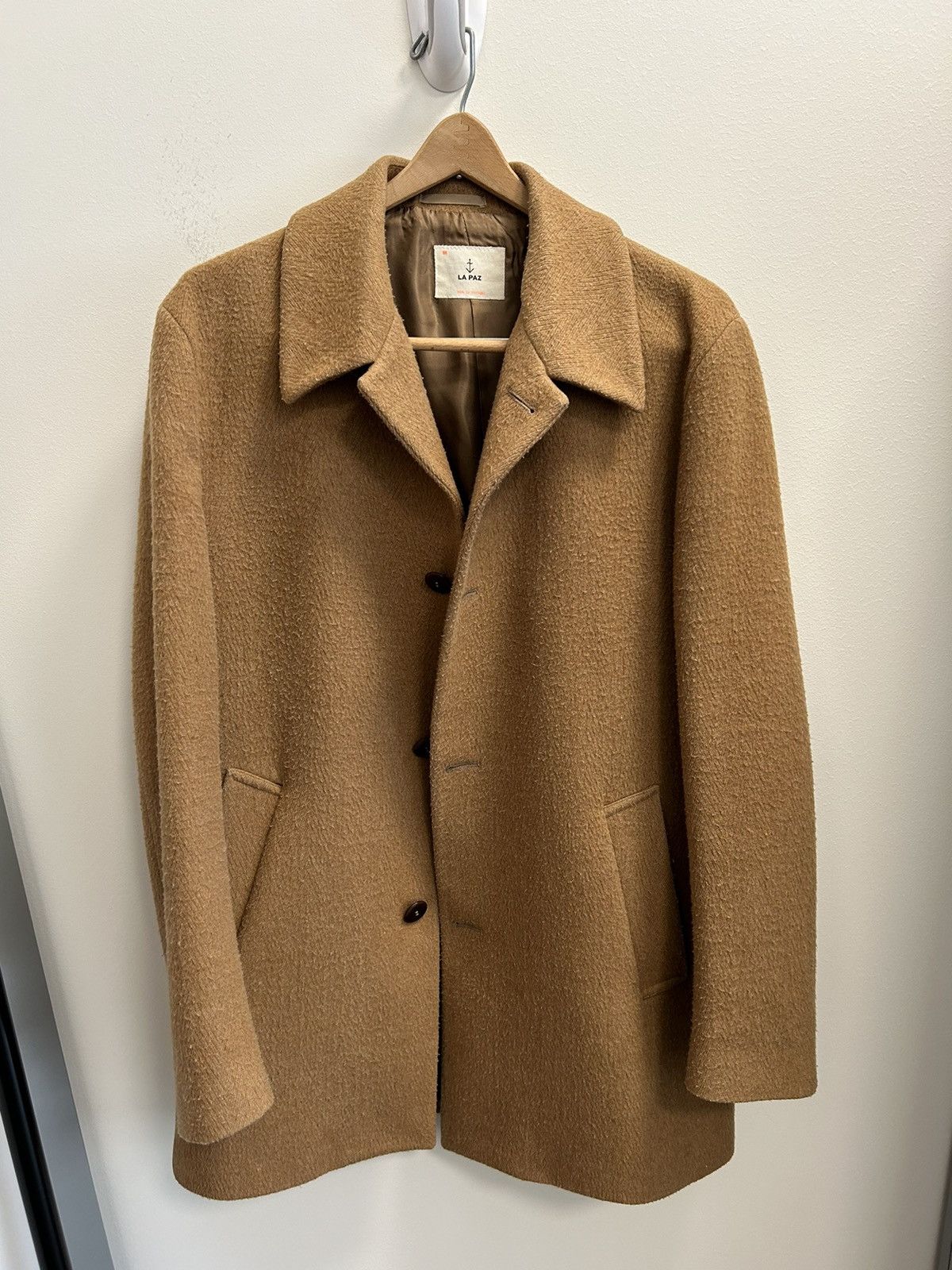 image of La Paz Heavy Wool Coat in Camel, Men's (Size Medium)