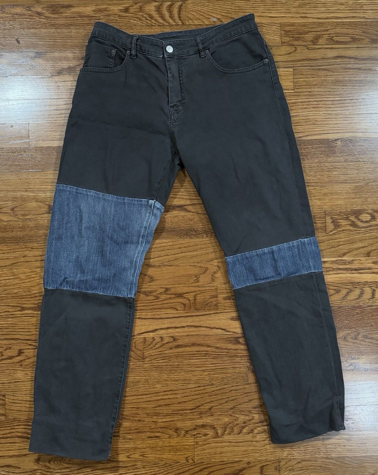 Maison Margiela Maison Margiela MM6 Patchwork Jeans Straight Leg 30x28 Size US 30 / EU 46 - 1 Thumbnail