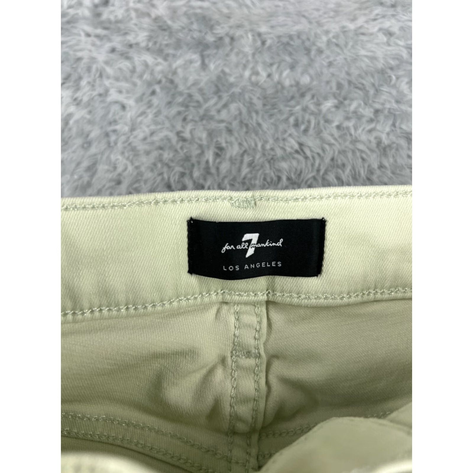 7 For All Mankind 7 For All Mankind Jeans Women Skinny Denim Green 25 24x27 Mid Rise Regular Inseam 27 in 5-Pocket Stretch Cotton Vintage No N/A Size 42" / US 20 - 6 Thumbnail