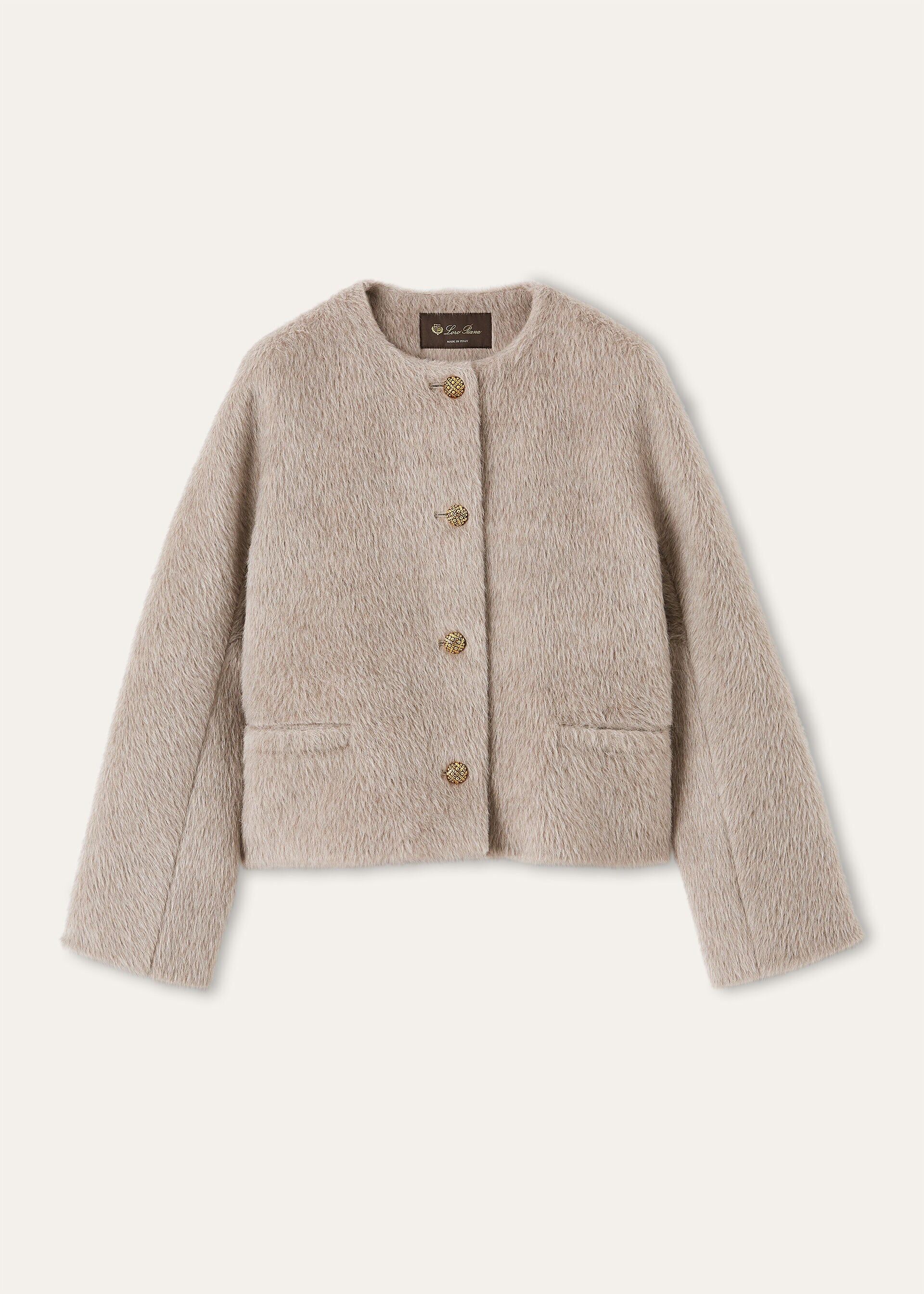 Loro Piana os11x0426 FAQ5934 Bastian Blouson Jacket in Lotus Pod Size L / US 10 / IT 46 - 1 Thumbnail