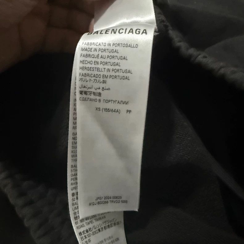 Balenciaga Balenciaga size XS Ebay co-branded black baggy sweatpants Size US 27 - 4 Thumbnail