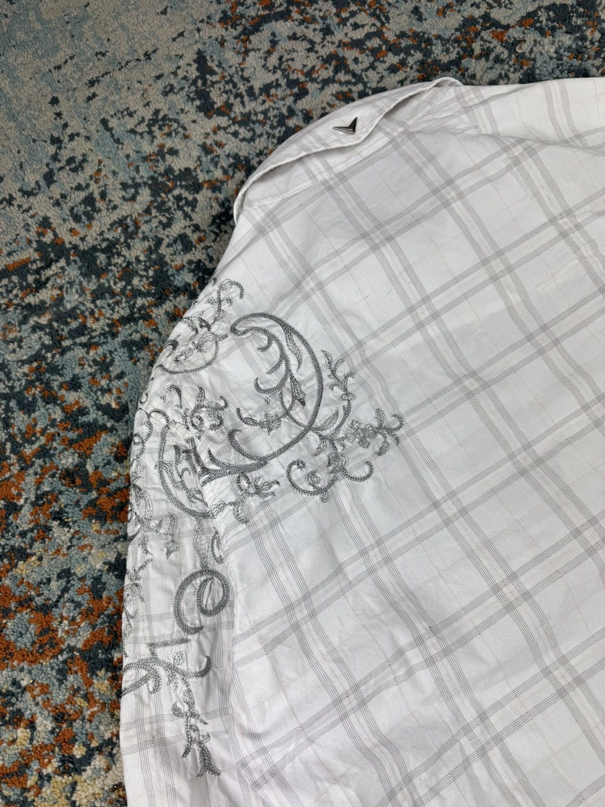 Fender Vintage Y2K Fender embroidered floral flower checked shirt Size US M / EU 48-50 / 2 - 8 Thumbnail