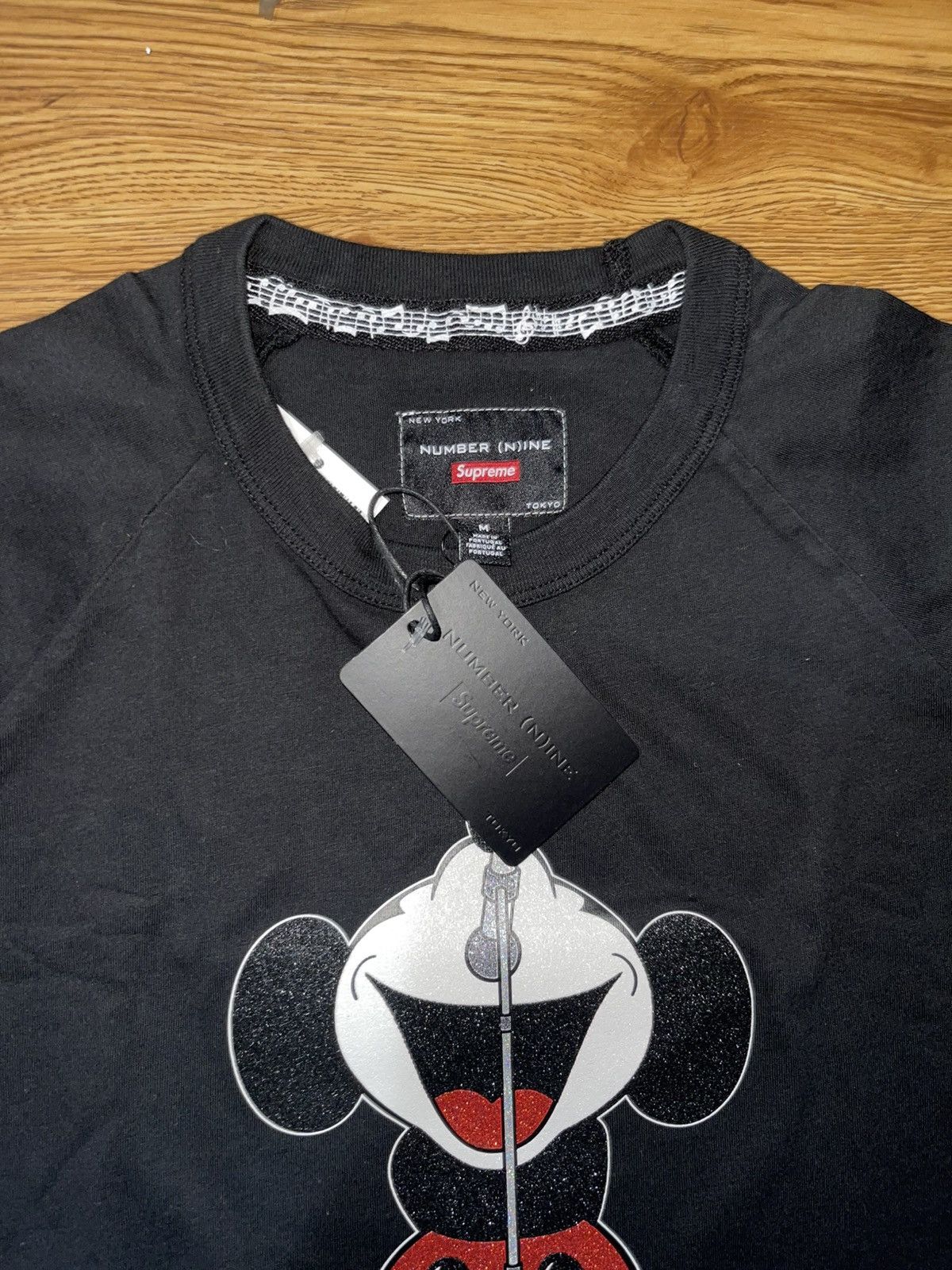 Supreme Supreme Number (Nine Mickey Raglan L/ S Top Black Size M Size US M / EU 48-50 / 2 - 3 Thumbnail