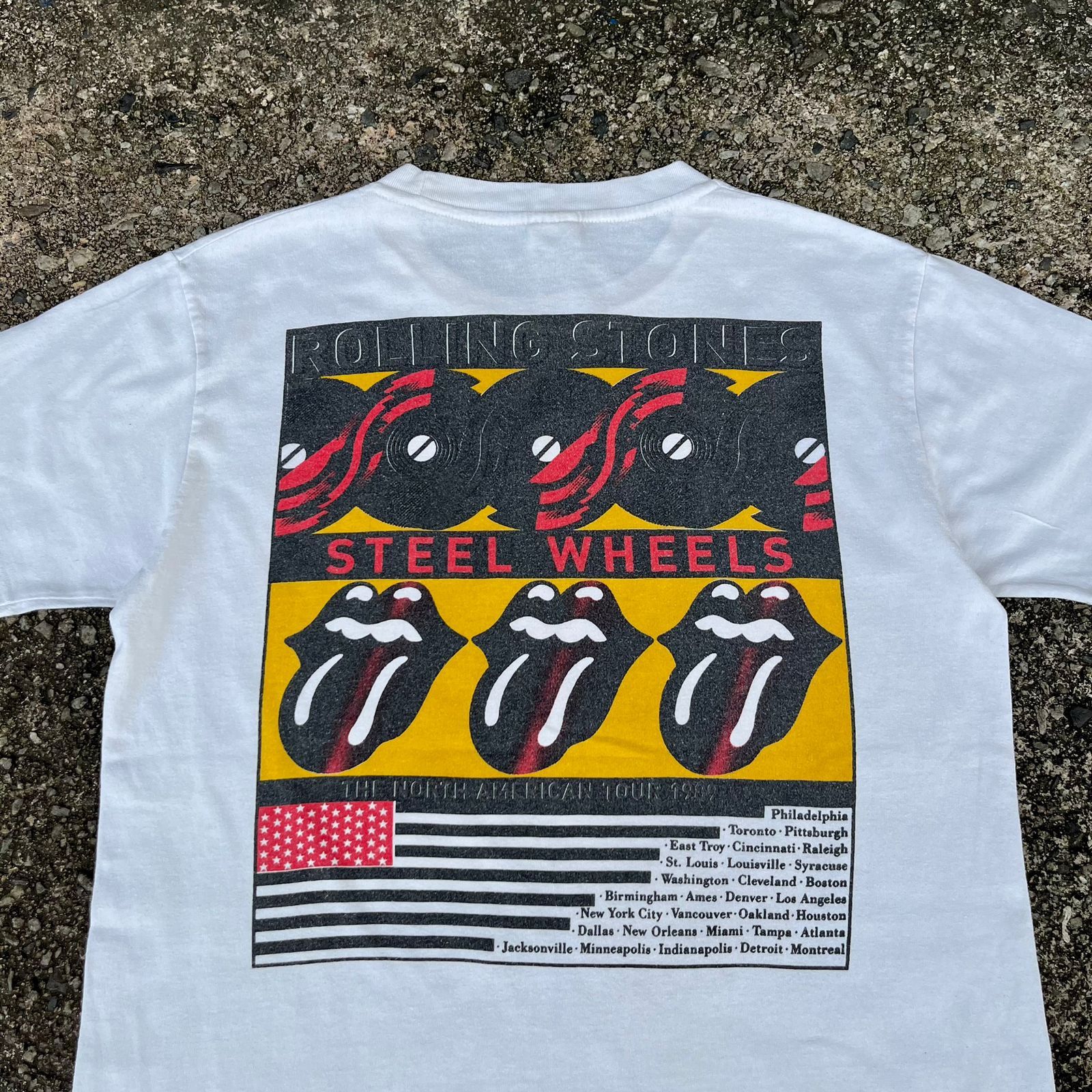 Band Tees × The Rolling Stones × Vintage vintage 1989 the rolling stones north american tour tee Size US M / EU 48-50 / 2 - 7 Thumbnail