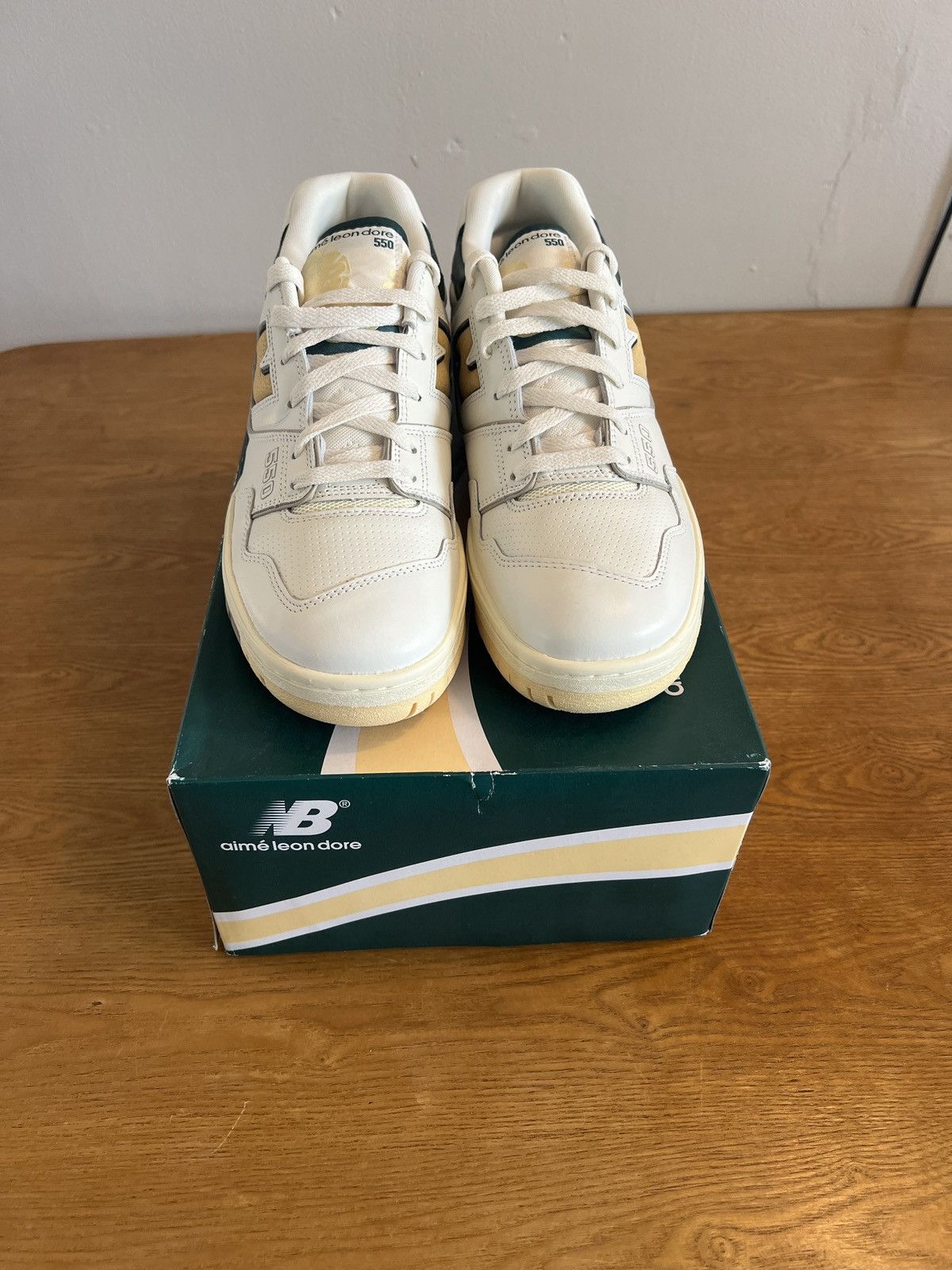 Aime Leon Dore × New Balance Aime Leon Dore x New Balance 550 Green/Gold Size US 10.5 / EU 43-44 - 8 Thumbnail