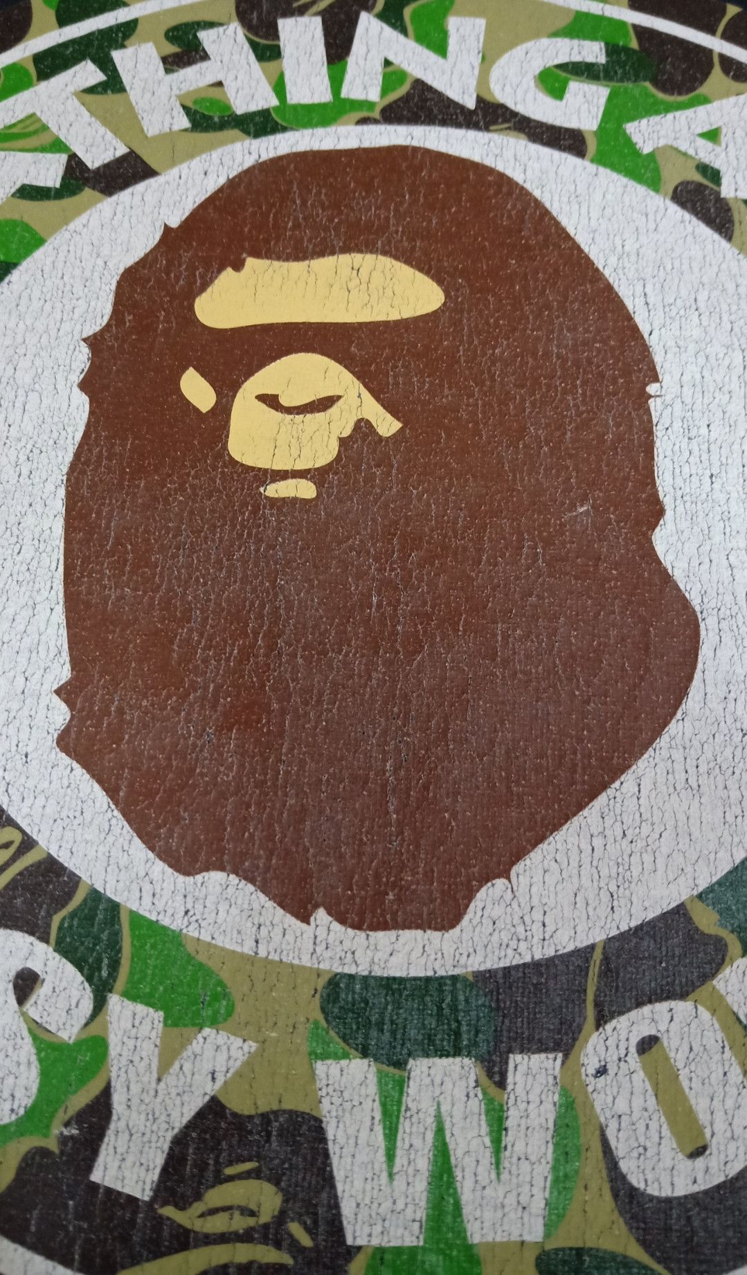 Bape × Vintage Vintage Bathing Ape Busy Works Camo Logo T-shirt Size US XL / EU 56 / 4 - 10 Thumbnail