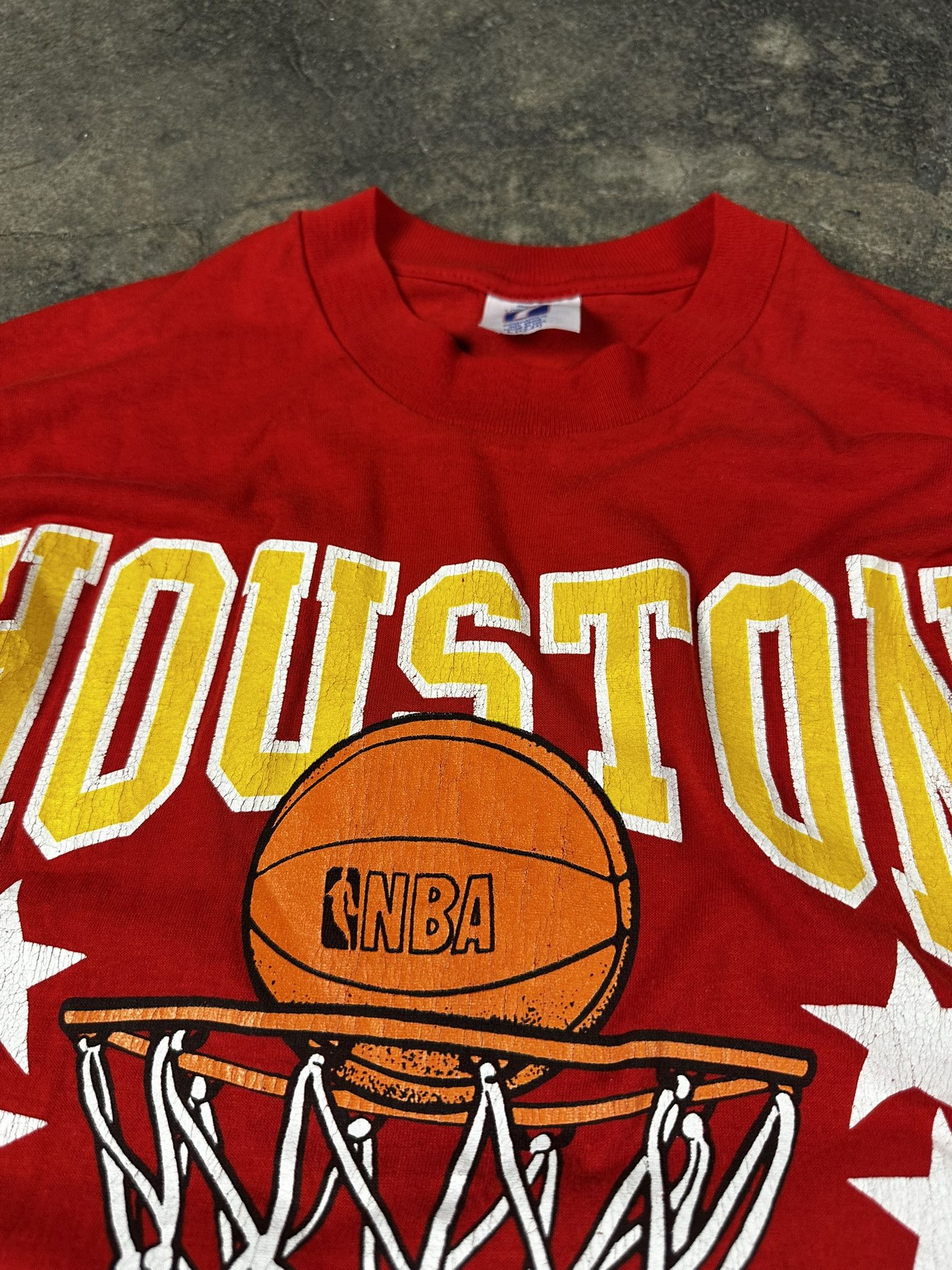 NBA 80s Vintage NBA Houston Rockets T-shirt Size US M / EU 48-50 / 2 - 6 Thumbnail
