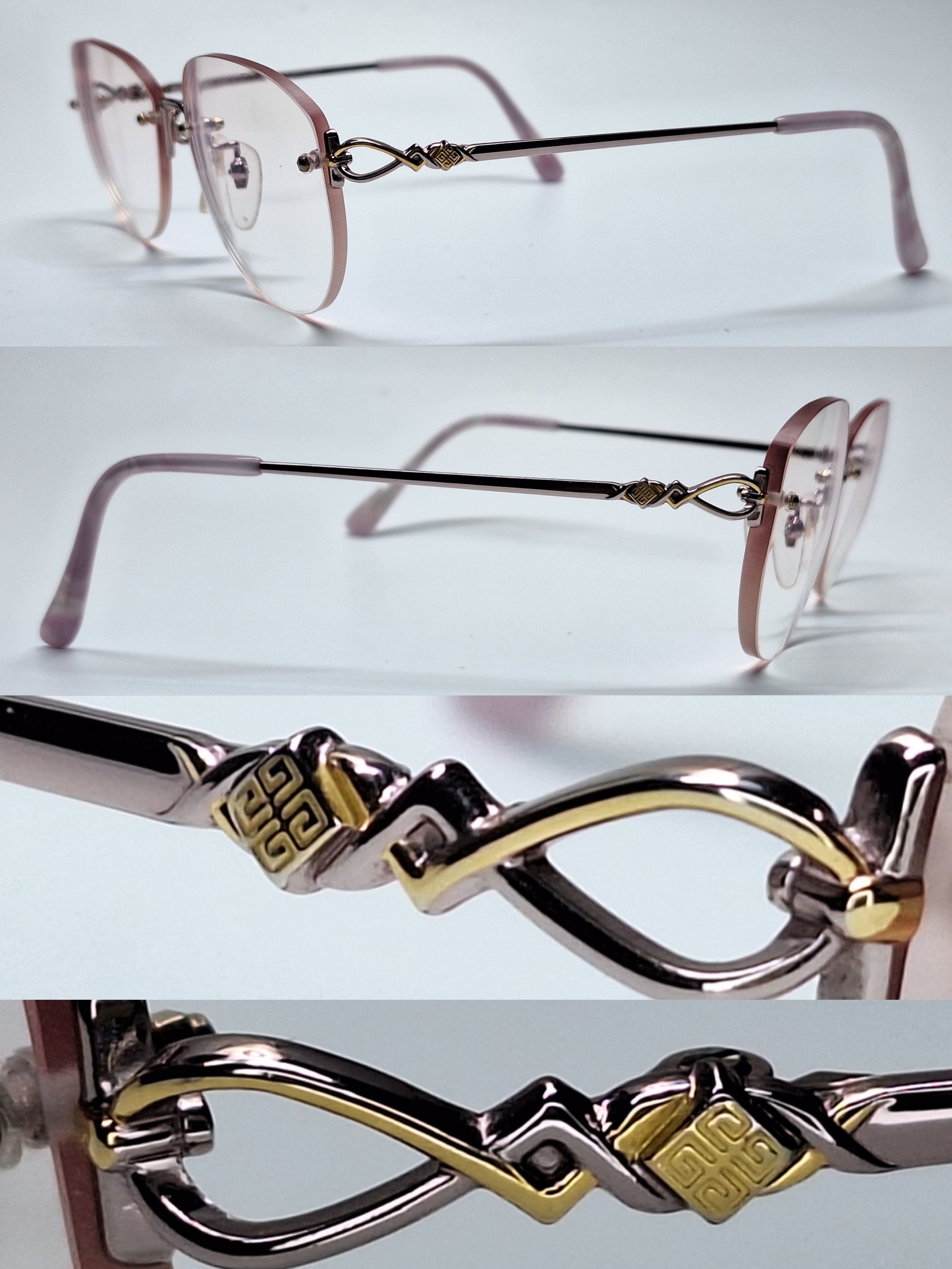 Givenchy GIVENCHY PARIS E544 12KGF Gold Filled Rimless Eyeglasses Size ONE SIZE - 6 Thumbnail