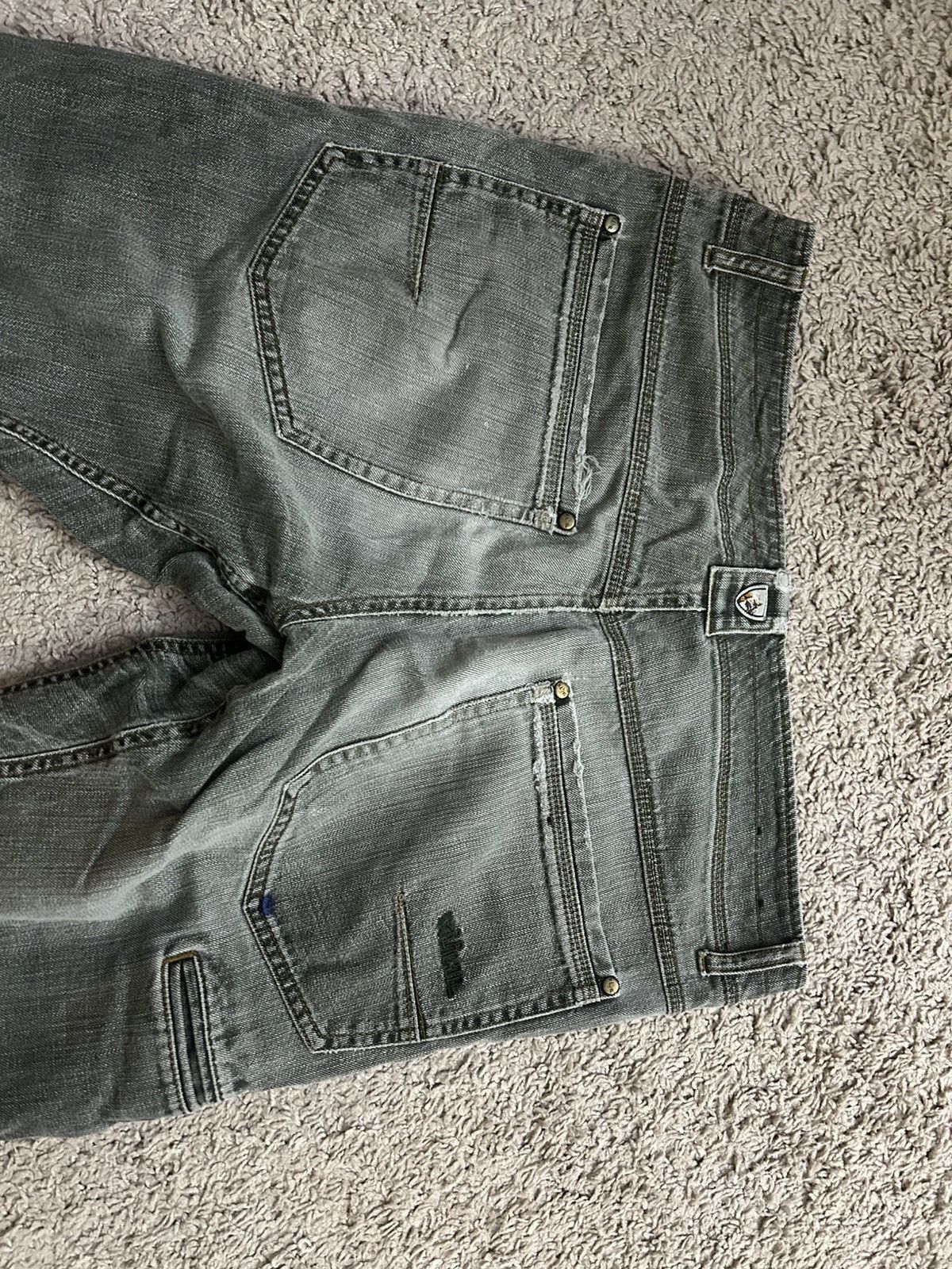 Kuhl Kuhl Riot Mens Green Vintage Distressed Straight Jeans Size US 34 / EU 50 - 6 Thumbnail