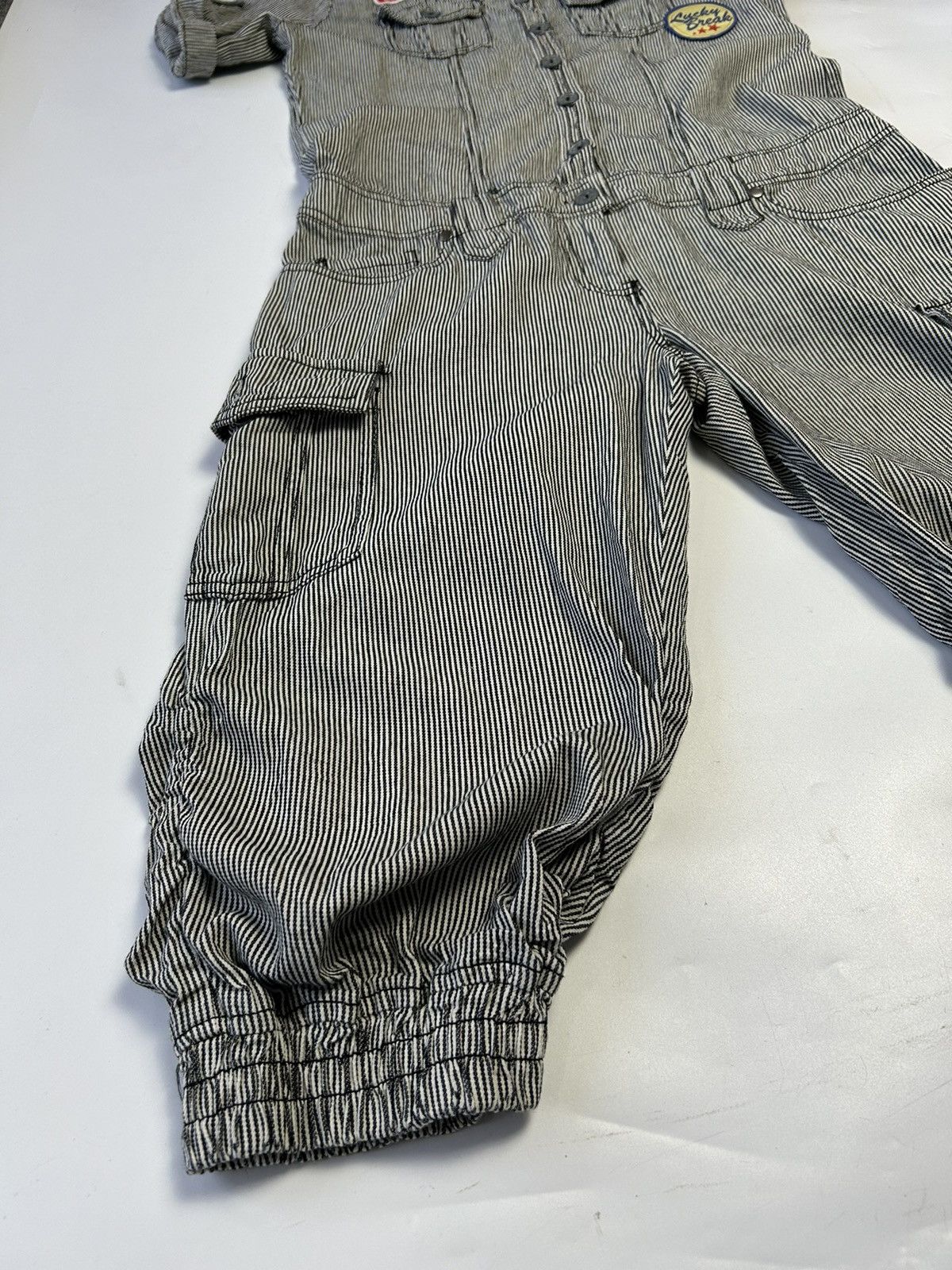 Hysteric Glamour × Japanese Brand HICKORY STRIPE SHORT SLEEVE COVERALL 3/4 PANT Size US L / EU 52-54 / 3 - 2 Thumbnail