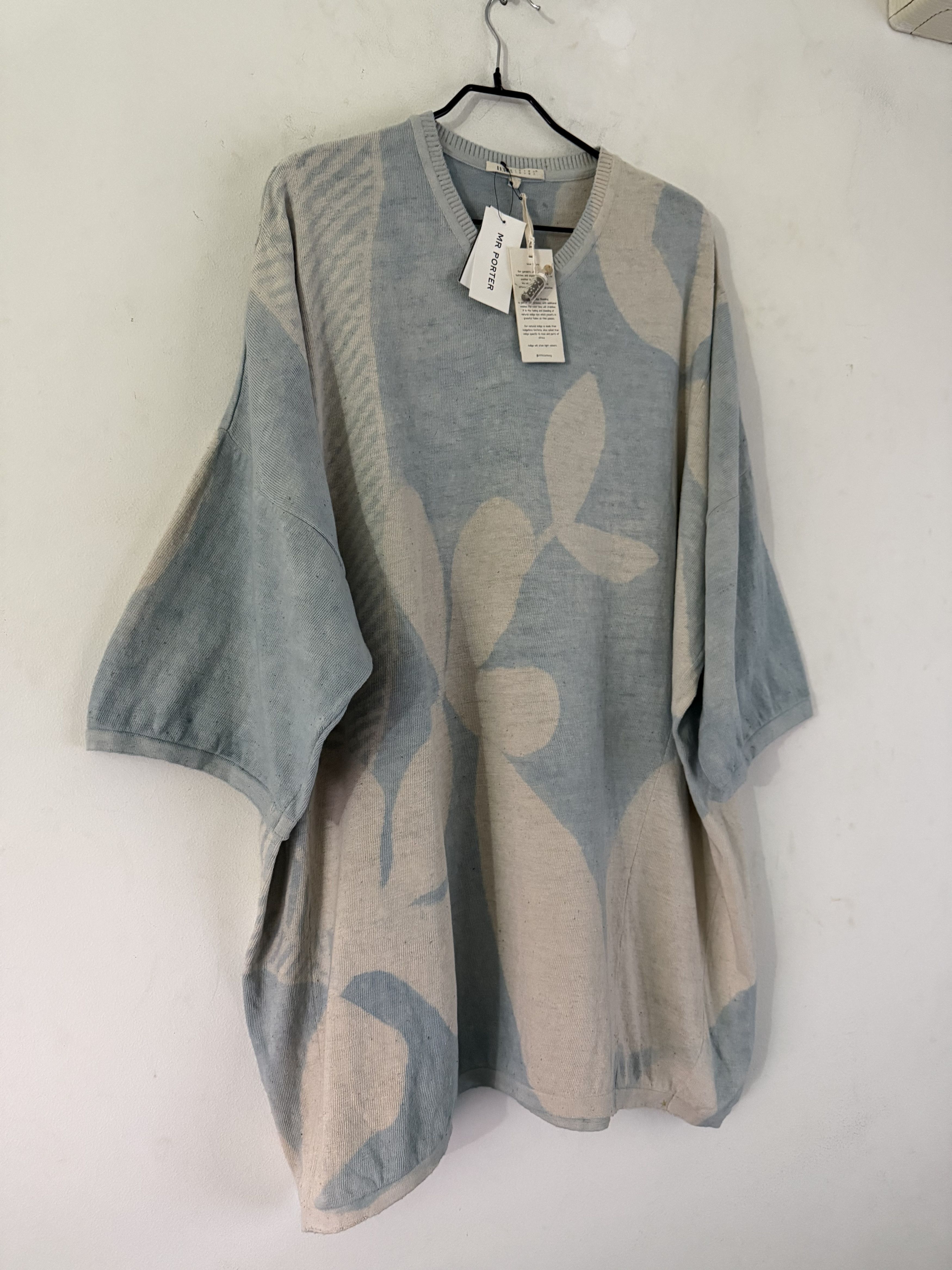 11.11 / eleven eleven Natural Indigo Handwoven Oversized Tunic Size US L / EU 52-54 / 3 - 5 Thumbnail