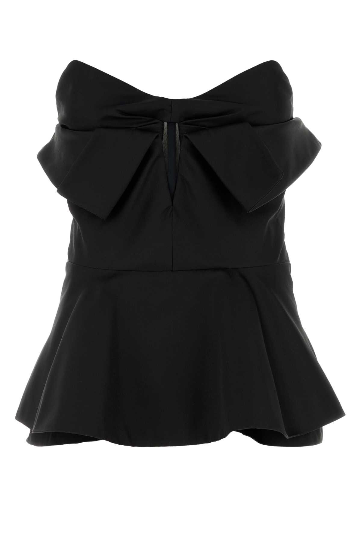 Alexander McQueen Black Satin Top Size M / US 6-8 / IT 42-44 - 1 Thumbnail