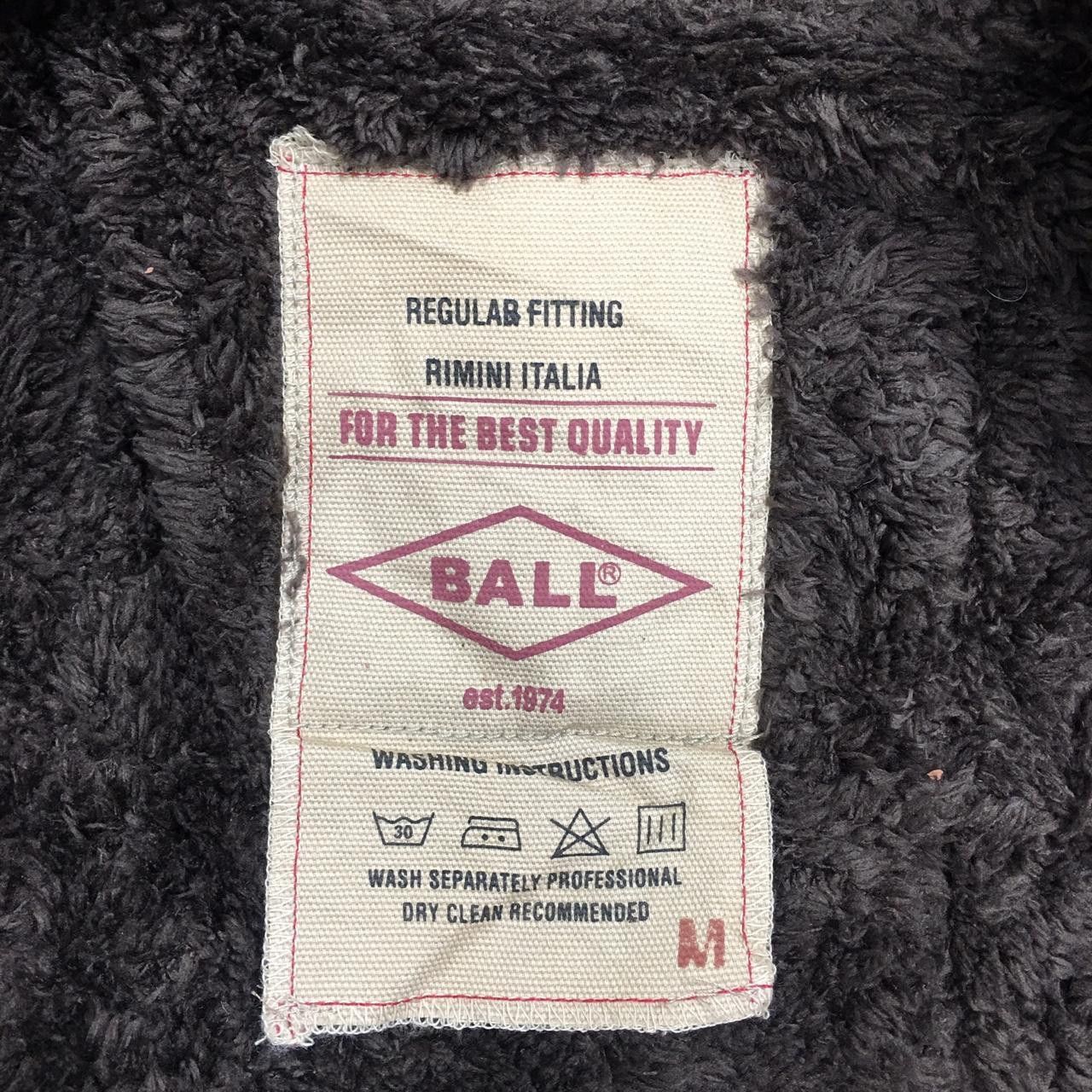 Vintage Vtg BALL SCANDINAVIAN MOTORCYCLE Shearling Jacket Size US M / EU 48-50 / 2 - 4 Thumbnail