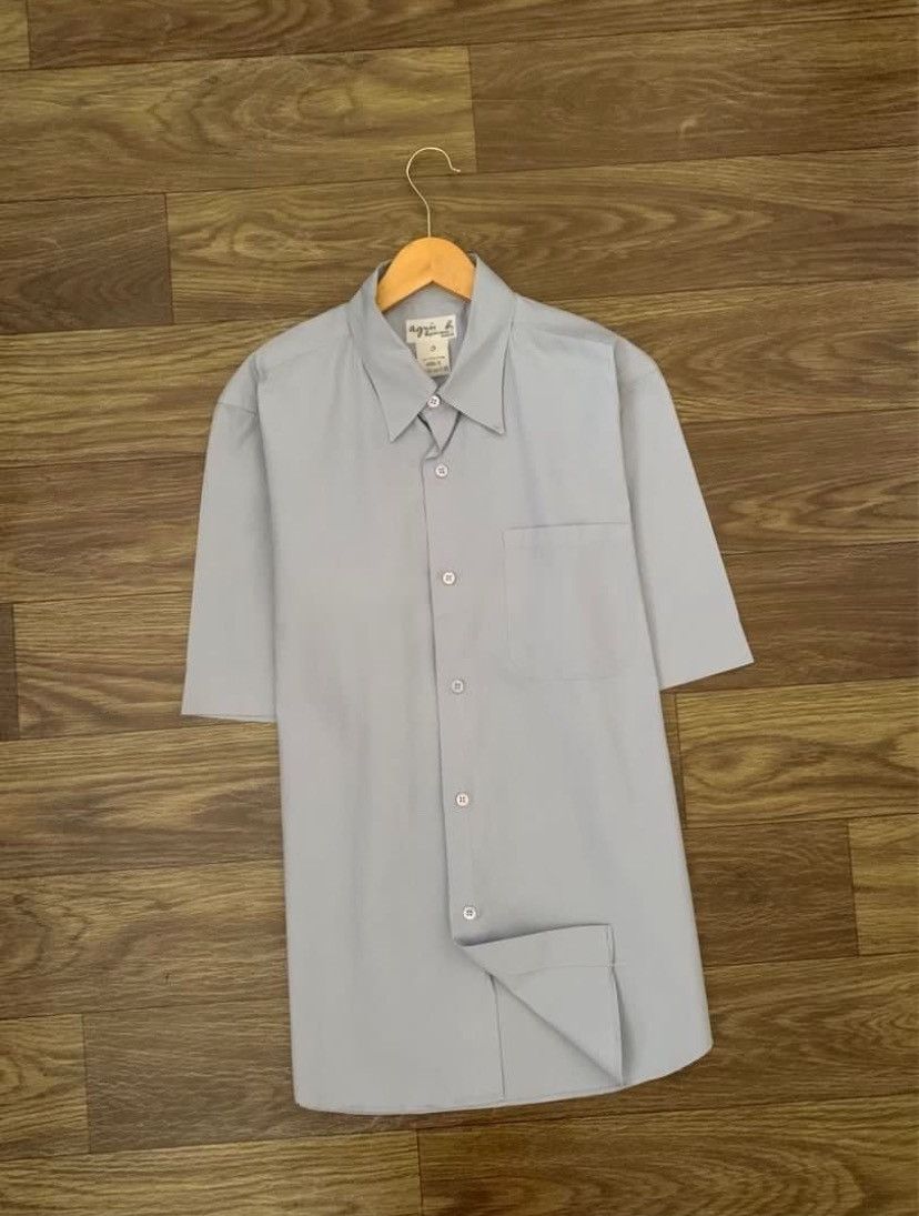 agnes b. Mens Shirt AGNES B. Cotton Short Sleeve Size US M / EU 48-50 / 2 - 2 Thumbnail