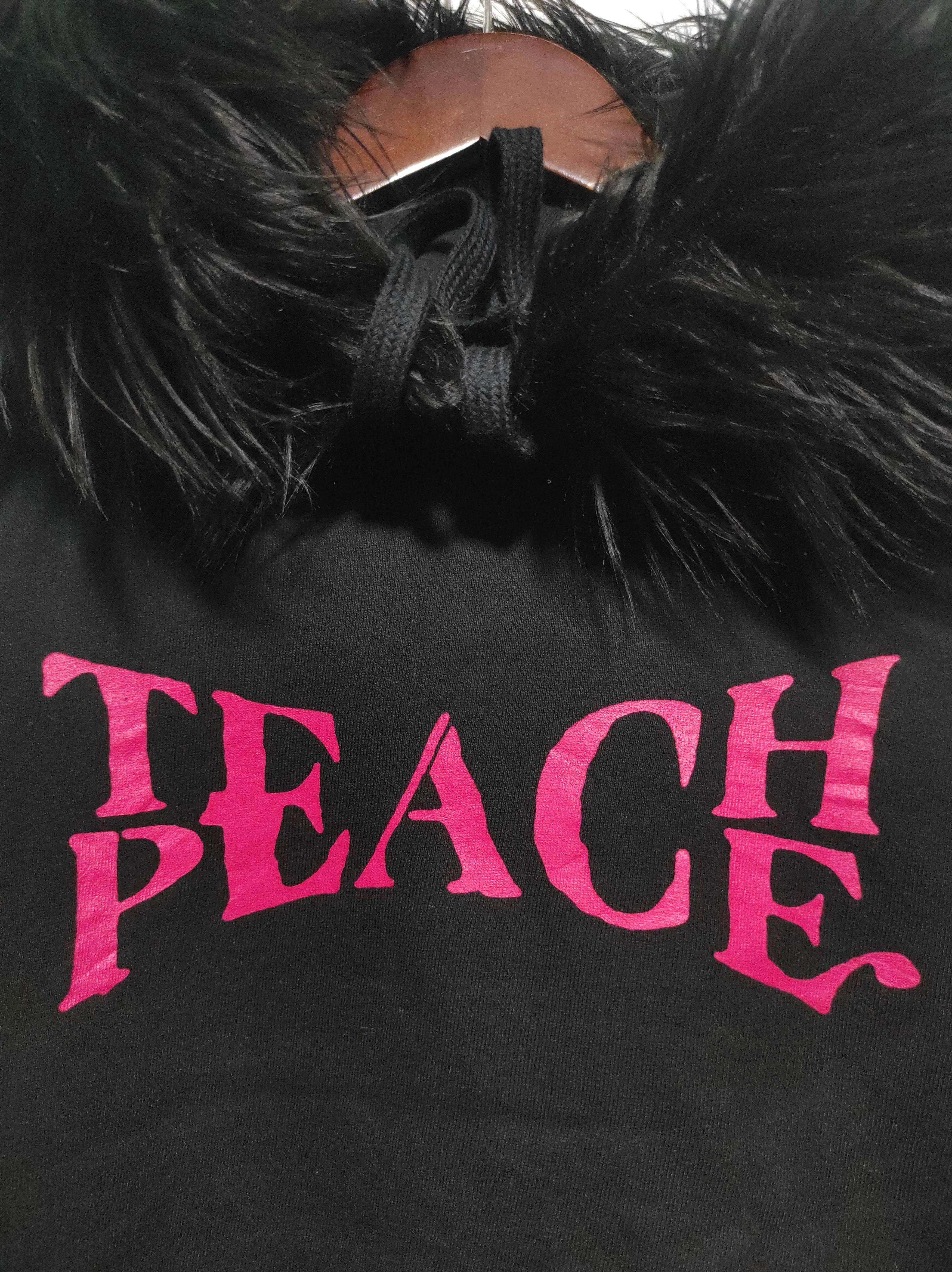Hysteric Glamour Peace Crop Black Fur Hoodie Parka IfSixWasNine LGB style Size M / US 6-8 / IT 42-44 - 15 Thumbnail