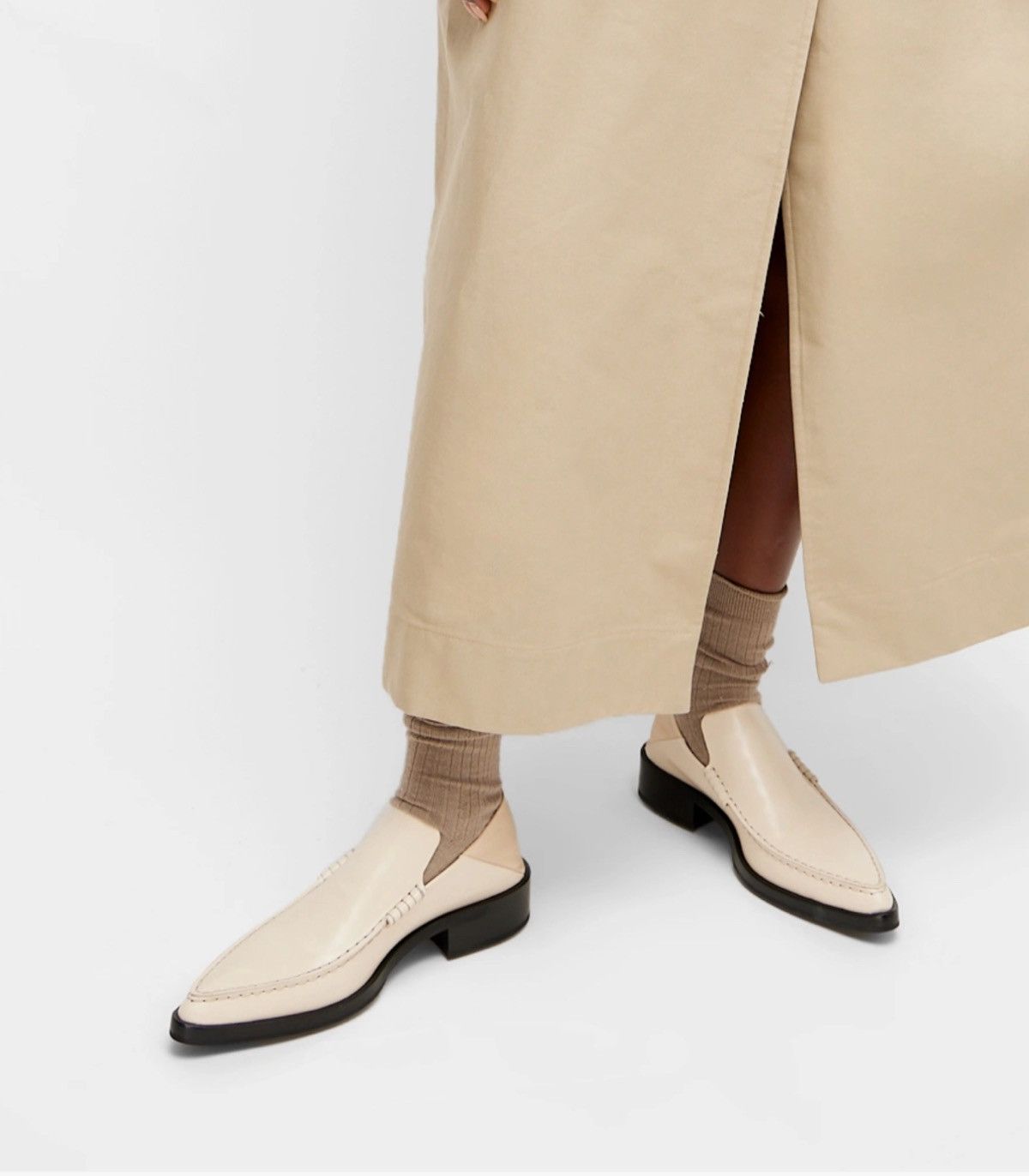 Jil Sander JIL SANDER Point Toe Leather Loafers size 37 Size US 7 / IT 37 - 2 Thumbnail