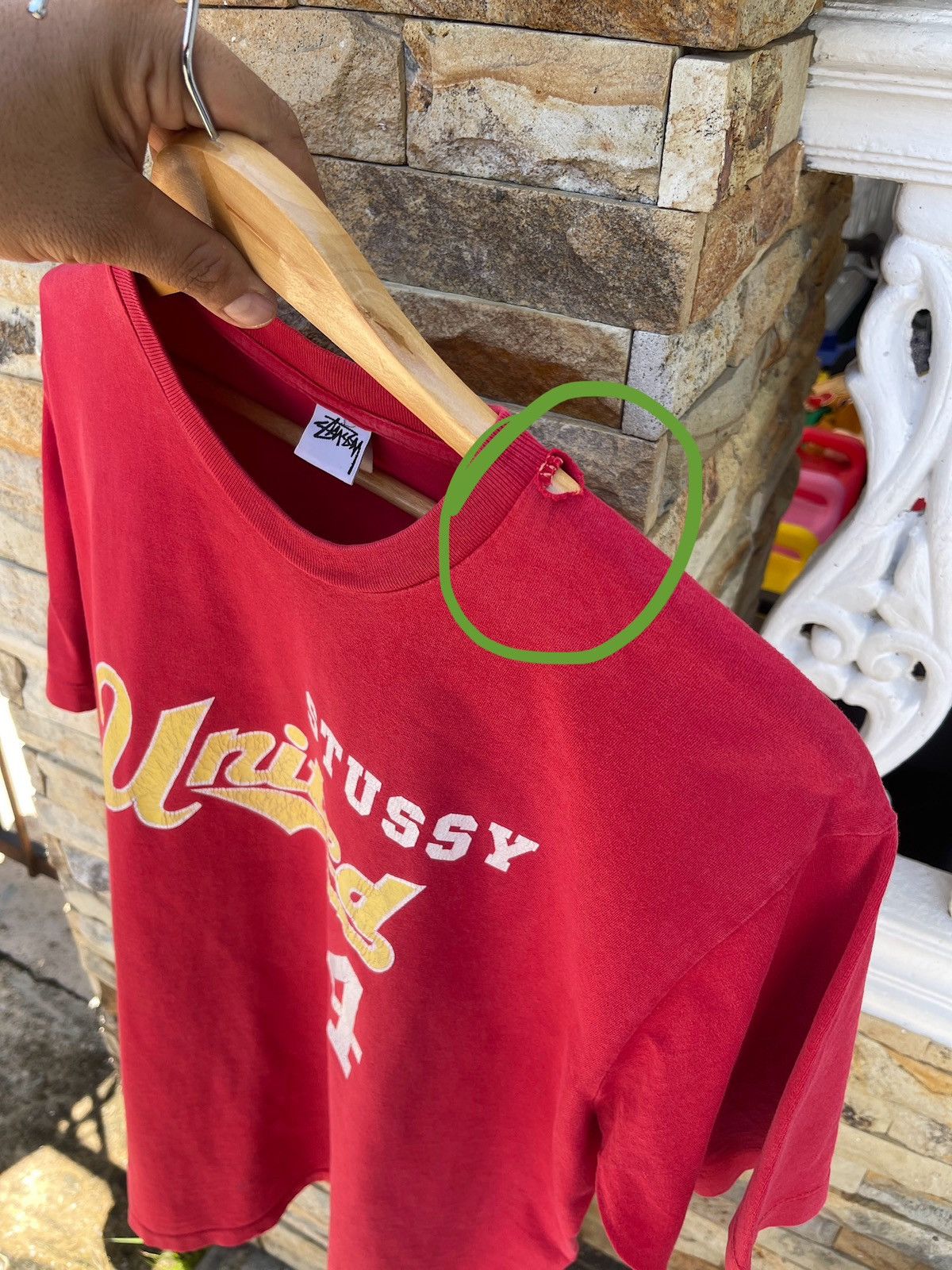 Stussy Rare🔥Vintage STUSSY United 4 Red T Shirt Size US XL / EU 56 / 4 - 11 Thumbnail