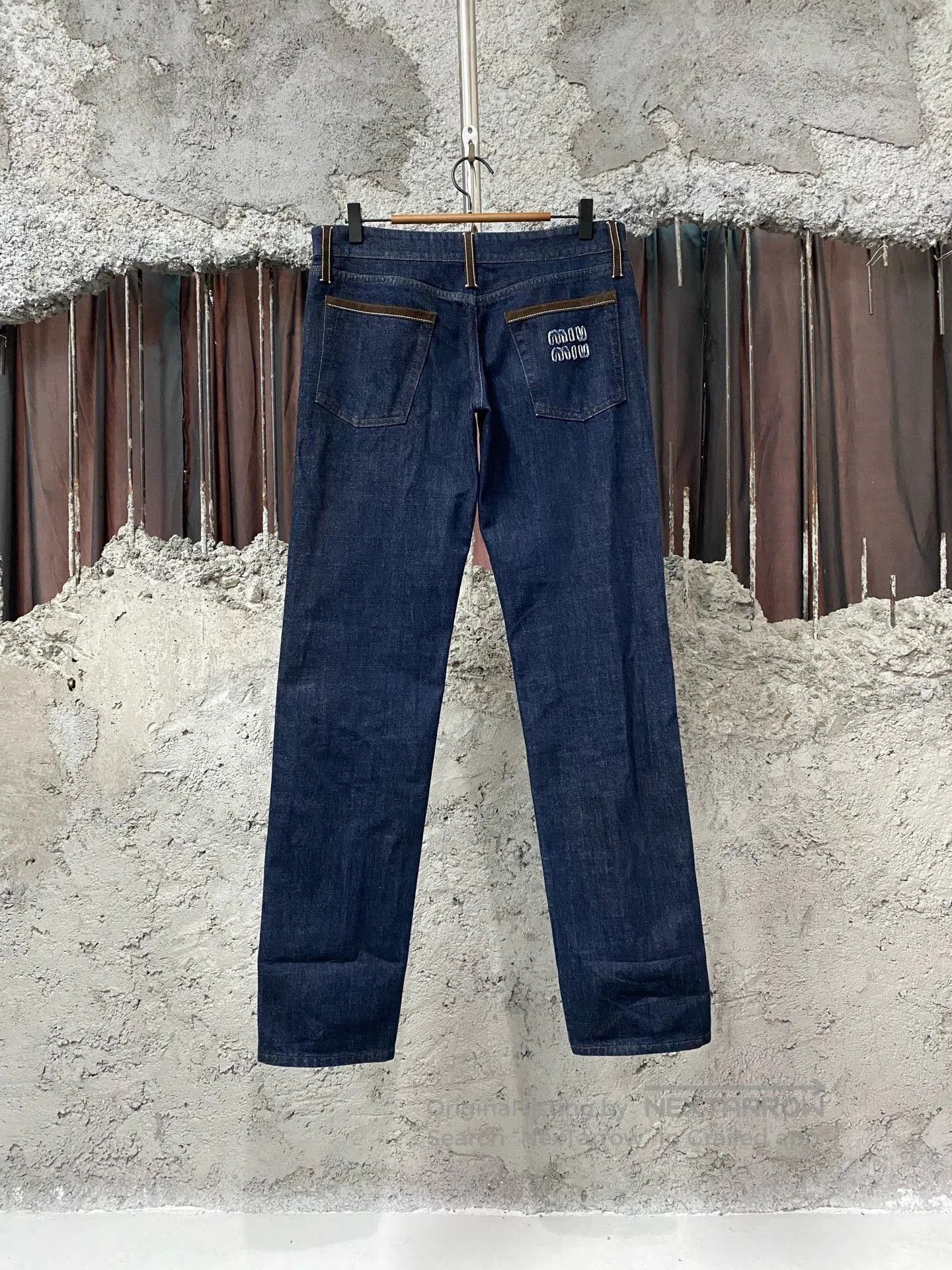 Miu Miu Miumiu Patchwork Leather Jeans. Size 26" / US 2 / IT 38 - 2 Thumbnail