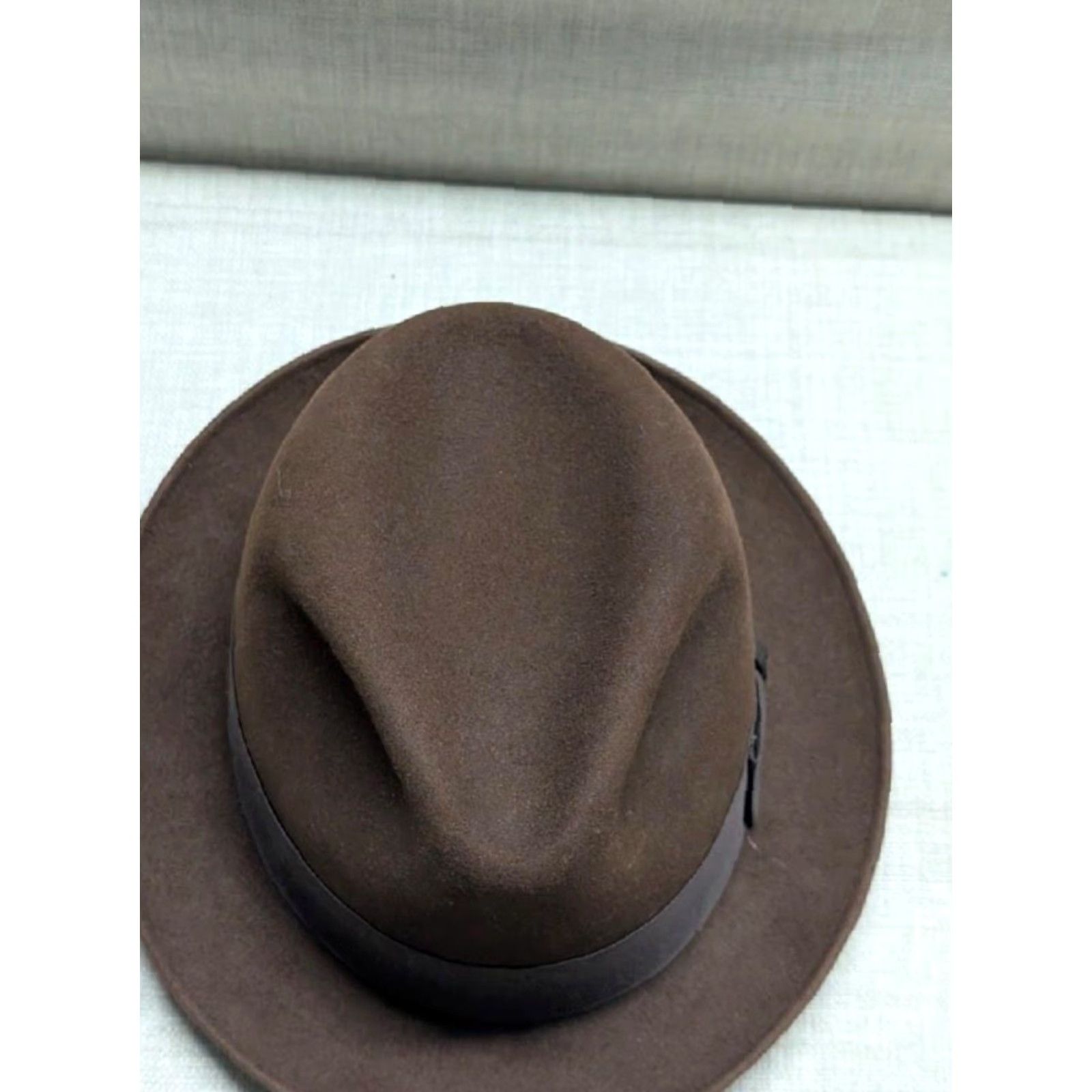 Avenue VINTAGE Dobbs Fedora Hat 7-3/8 Brown Fur Felted 1950s beaver? MEN Adult 7 3/8 Brown Fur Felted Fedora 1950s theme Mens Size ONE SIZE - 3 Thumbnail