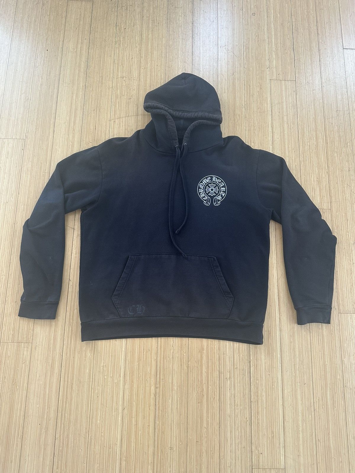 image of Chrome Hearts Horseshoe Malibu Exclusive Hoodie in Black, Men's (Size Medium)