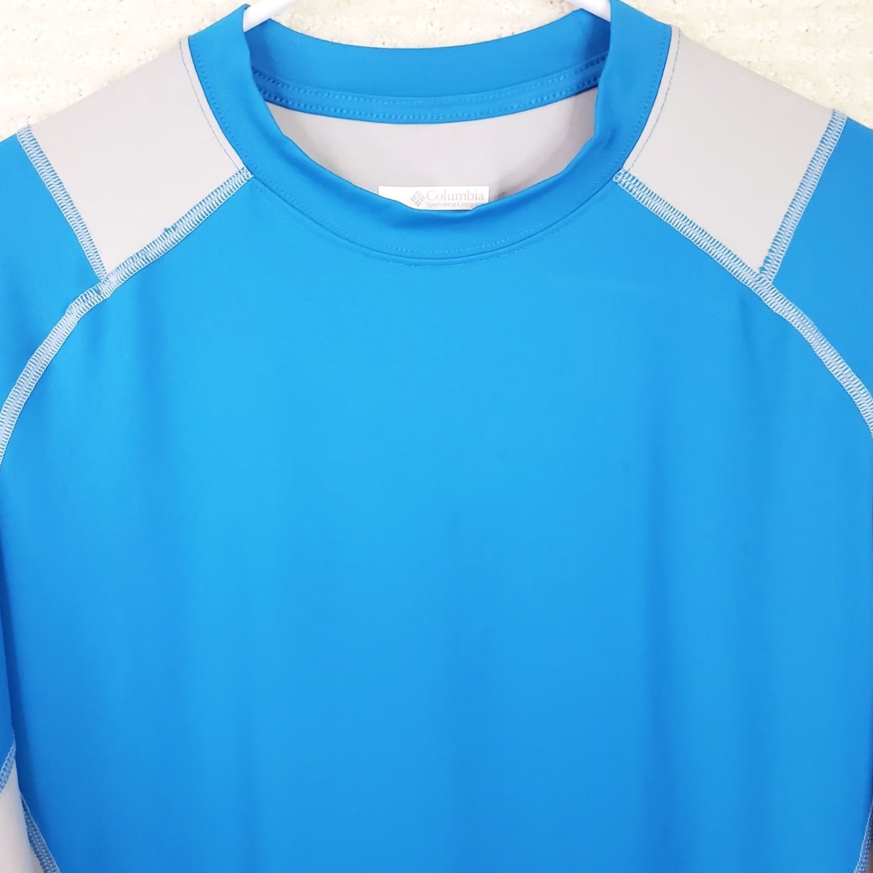 Vintage Columbia PFG Omni Shade Blue Shirt Men L Rash Guard Swim Surfing Fishing Paddle Size US L / EU 52-54 / 3 - 3 Thumbnail