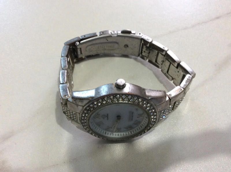 Designer ladies white dial stainless steel watch Size ONE SIZE - 2 Thumbnail