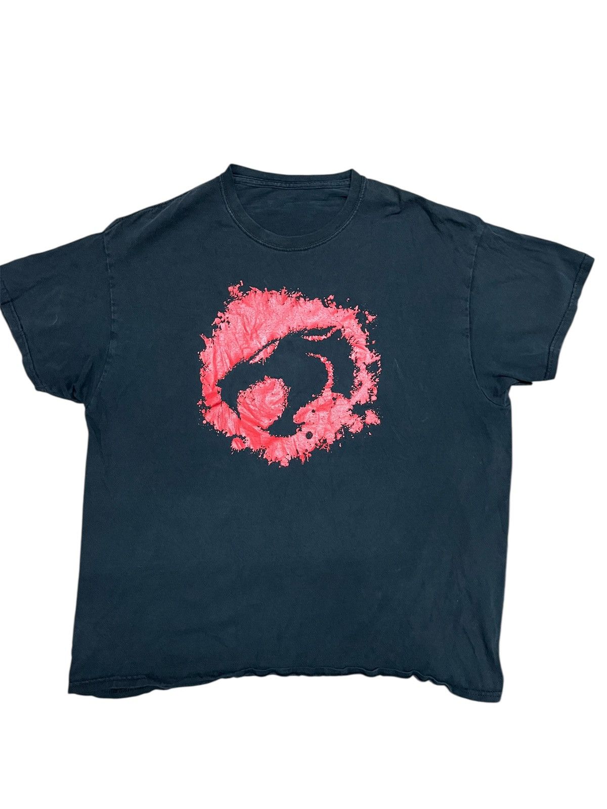 Cartoon Network 💥Vintage sunfaded Thunder Cats Logo Tee Size US XL / EU 56 / 4 - 1 Thumbnail