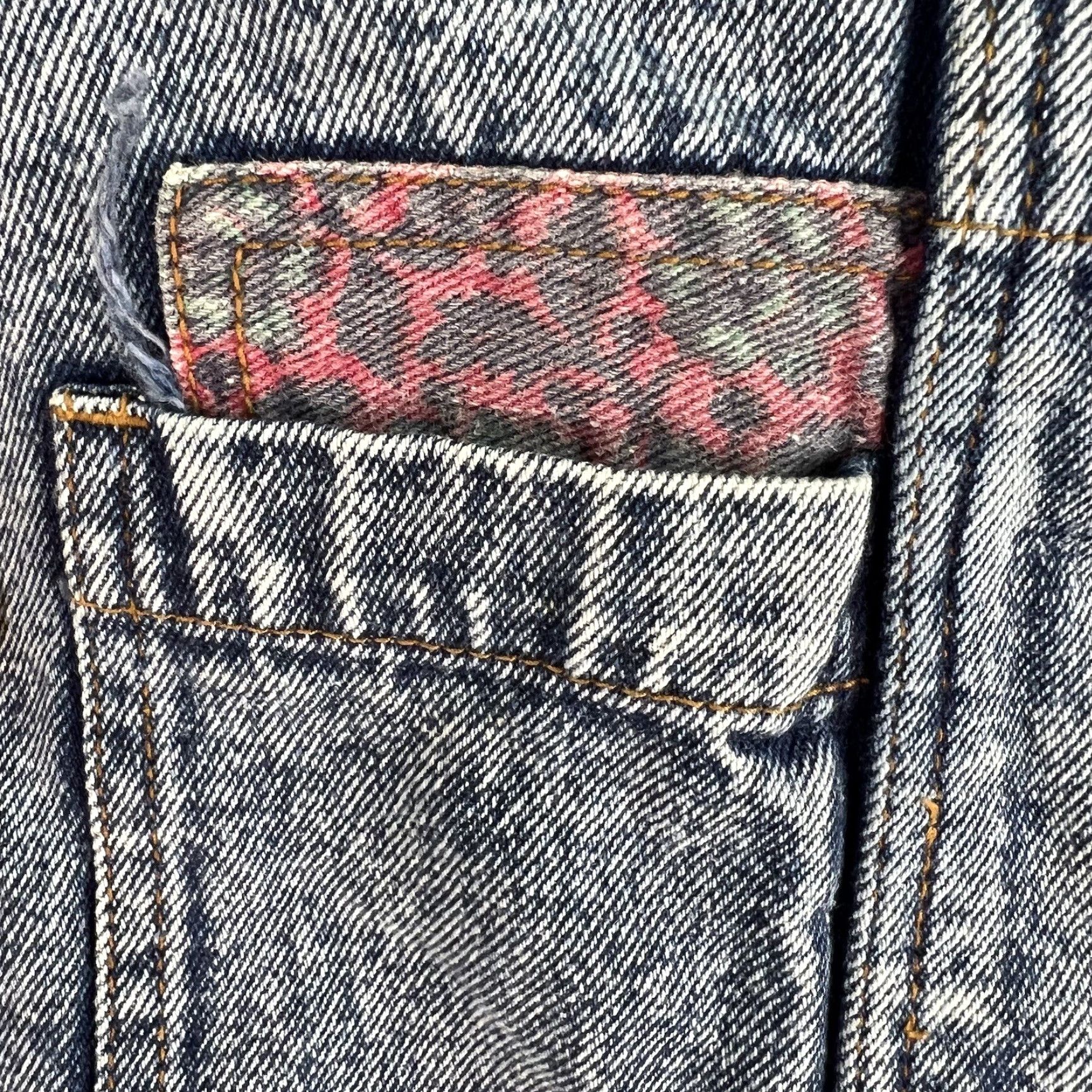 Denime VINTAGE Zeppelin Baggy Denim Bibs Women's M 28in Waist 27in Inseam Blue Distressed Jeans Size ONE SIZE - 6 Thumbnail