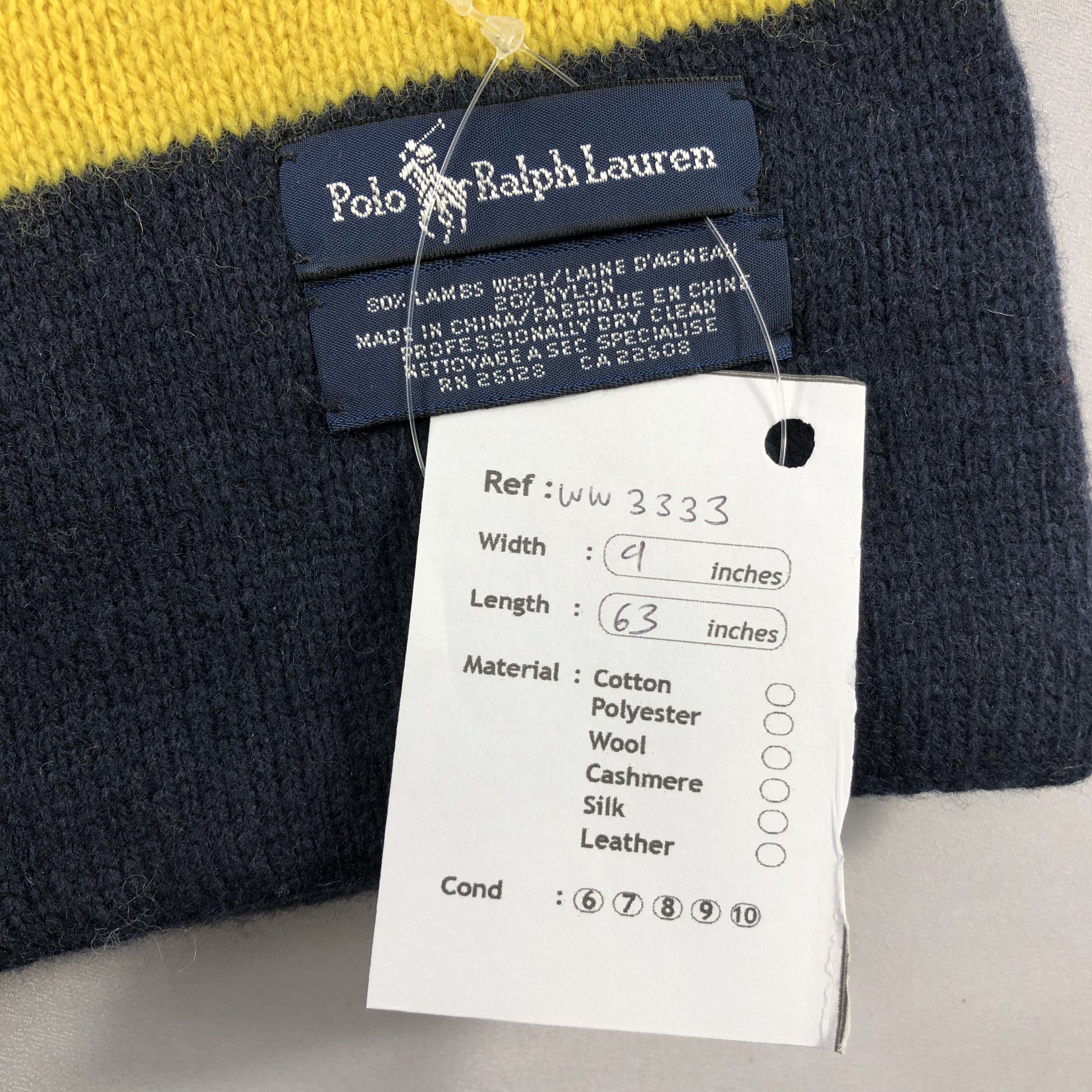 Polo Ralph Lauren Vintage Polo Ralph Lauren Scarf - WW3333 Size ONE SIZE - 7 Thumbnail