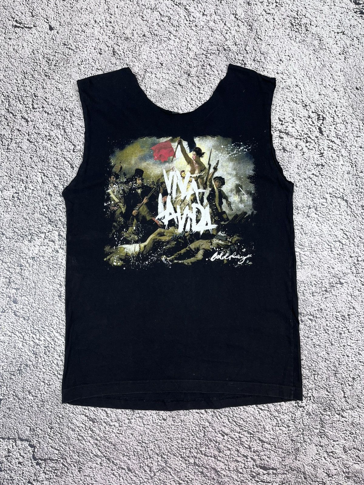 Band Tees Vintage Coldplay Viva La Vida Tour Cut Off Logo Tee Size US M / EU 48-50 / 2 - 1 Thumbnail