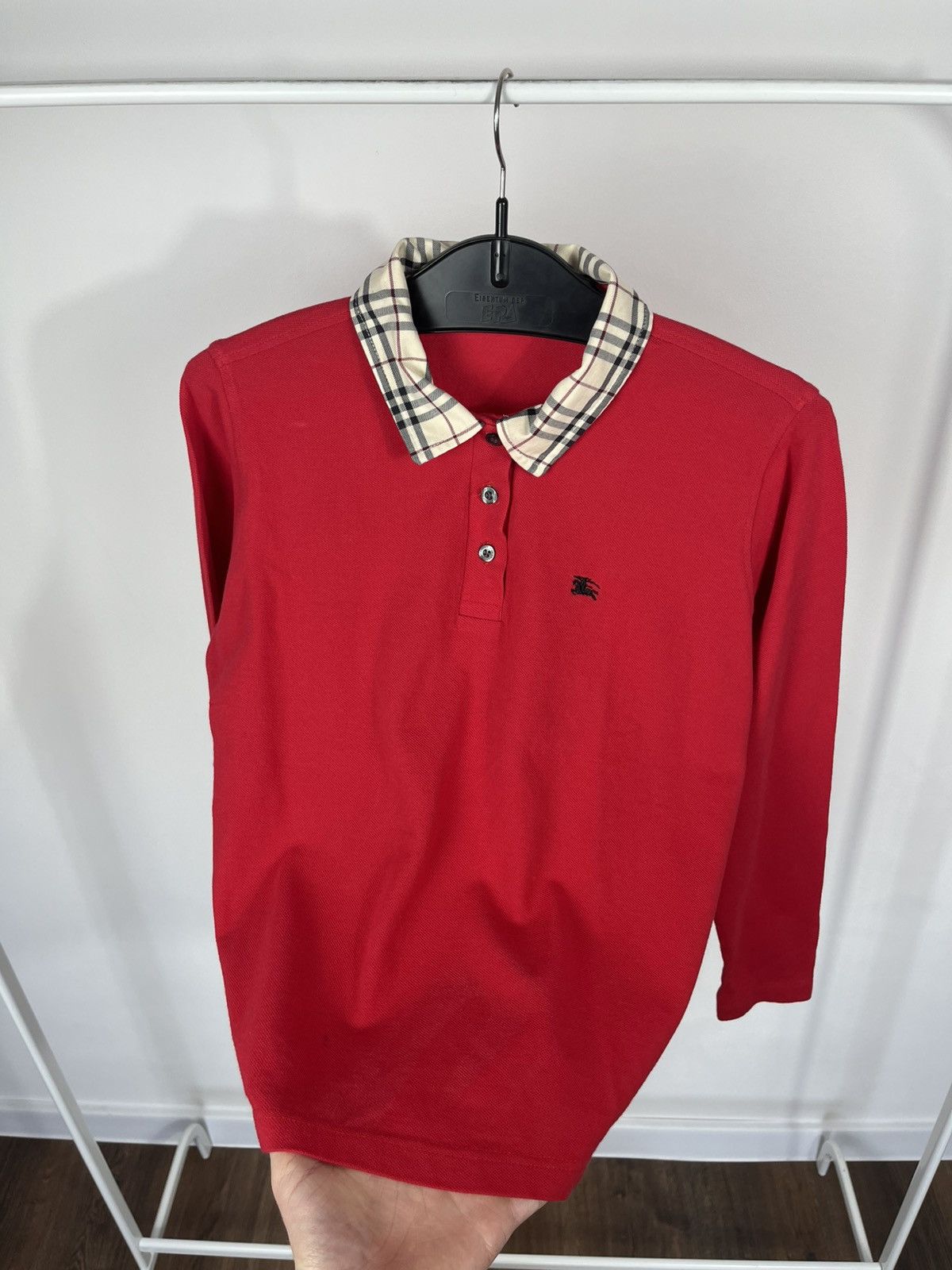 Burberry Burberry London Polo Shirt Nova Check Collar Long Sleeve L Size L / US 10 / IT 46 - 6 Thumbnail